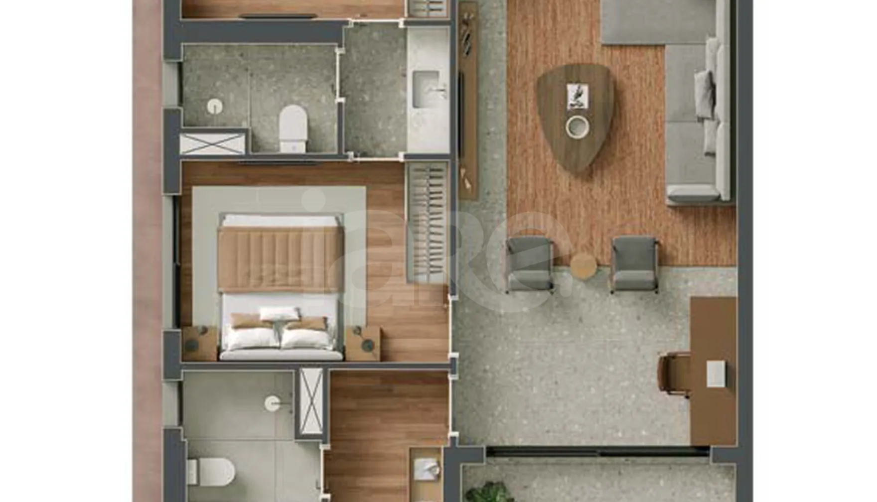 Planta — Apartamento 130 m²