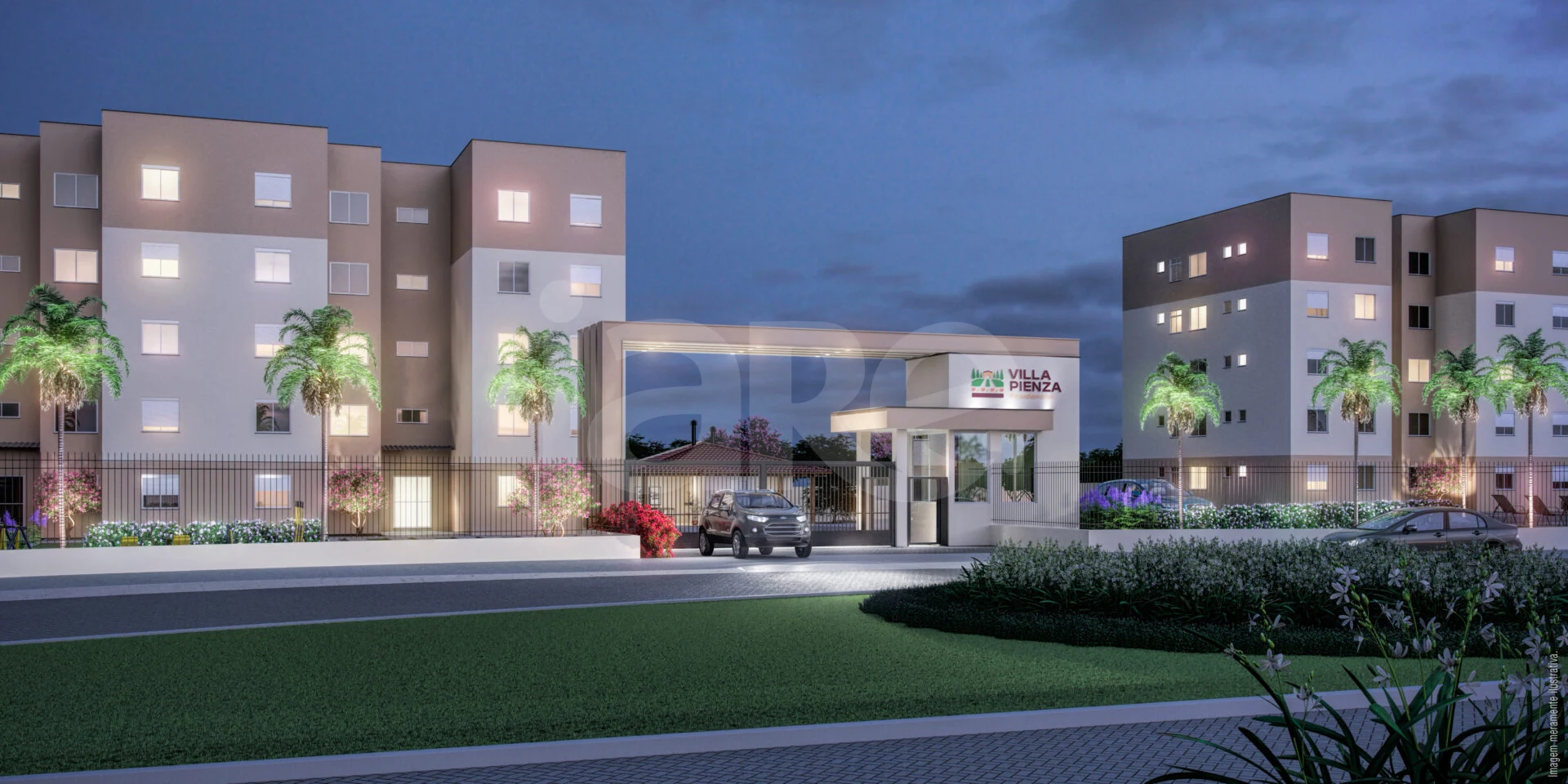 Villa Pienza - Apartamento com 30,01 m², em Hípica — foto 3