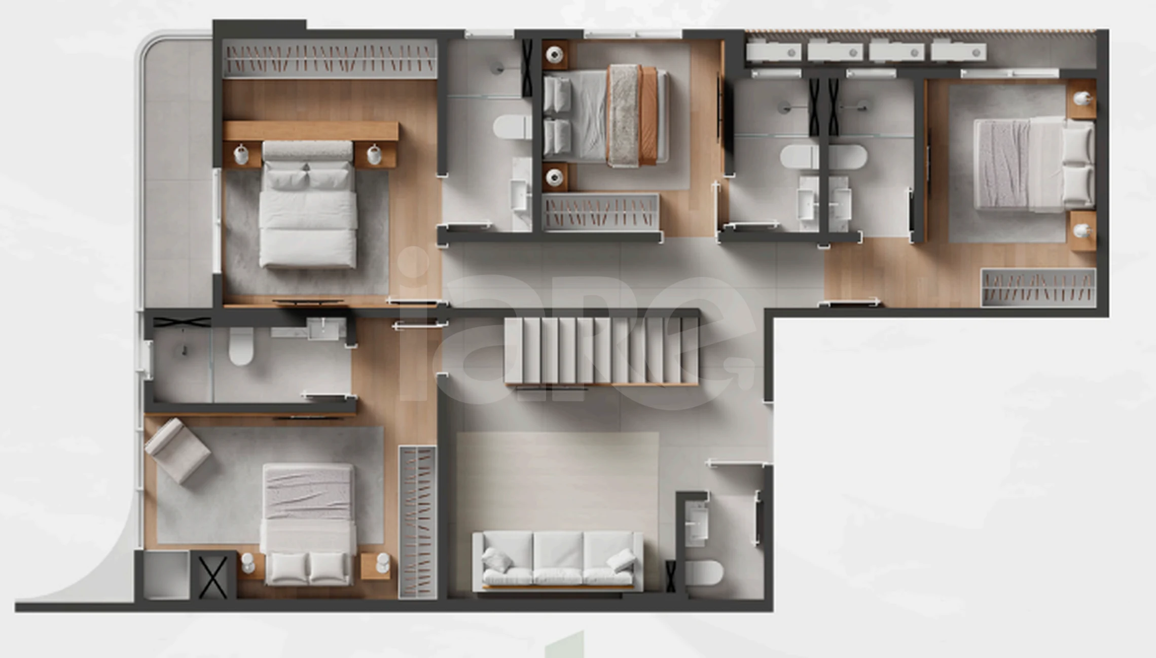 Planta — Cobertura Duplex 218,3 m²