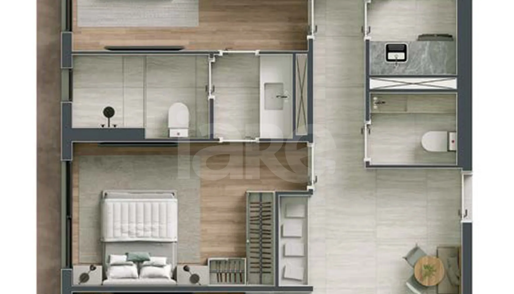 Planta — Apartamento 104 m²