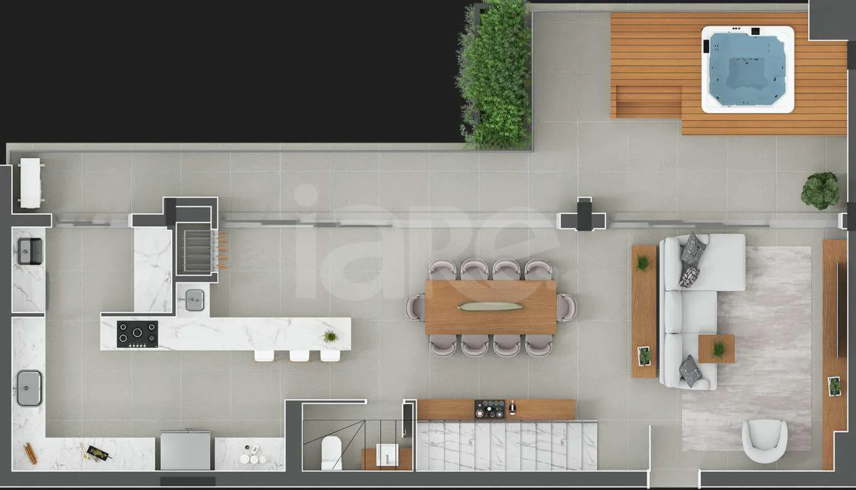 Planta — Garden 211,08 m²
