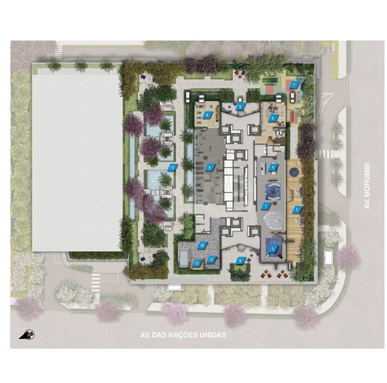 Planta — Pavimento lazer 1