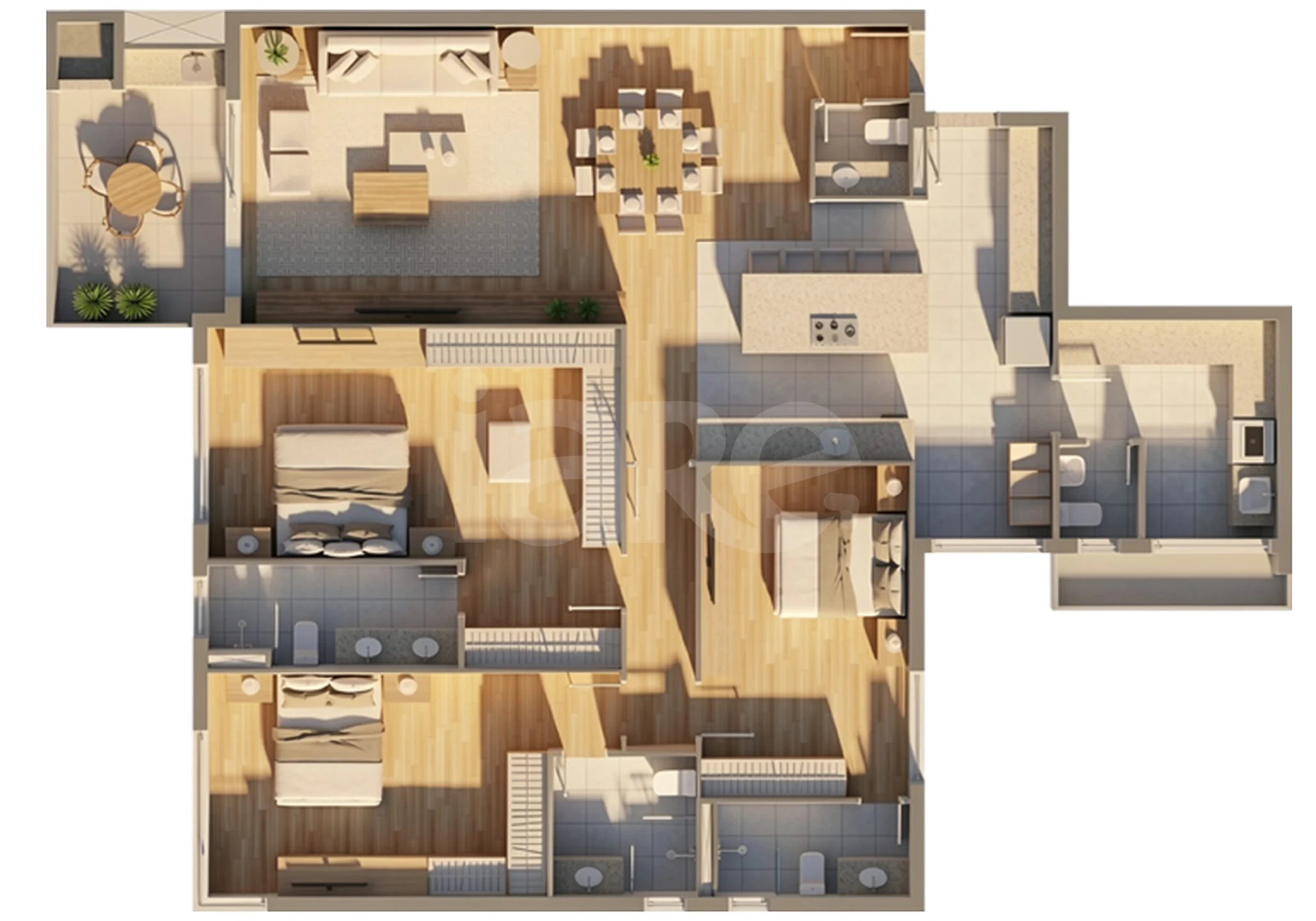 Planta — Apartamento 188,88 m²
