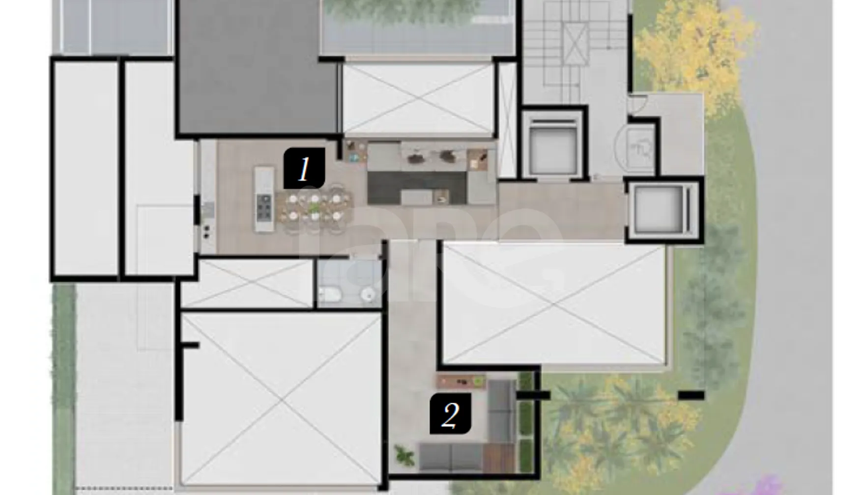 Planta — Pavimento lazer (2 andar)