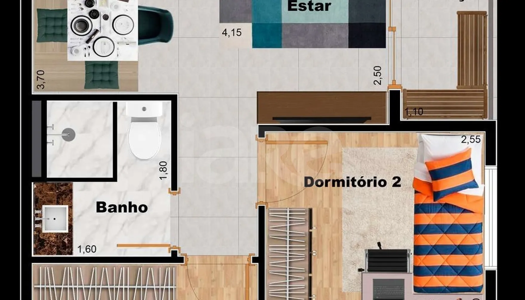 Planta — Garden 49,04 m²