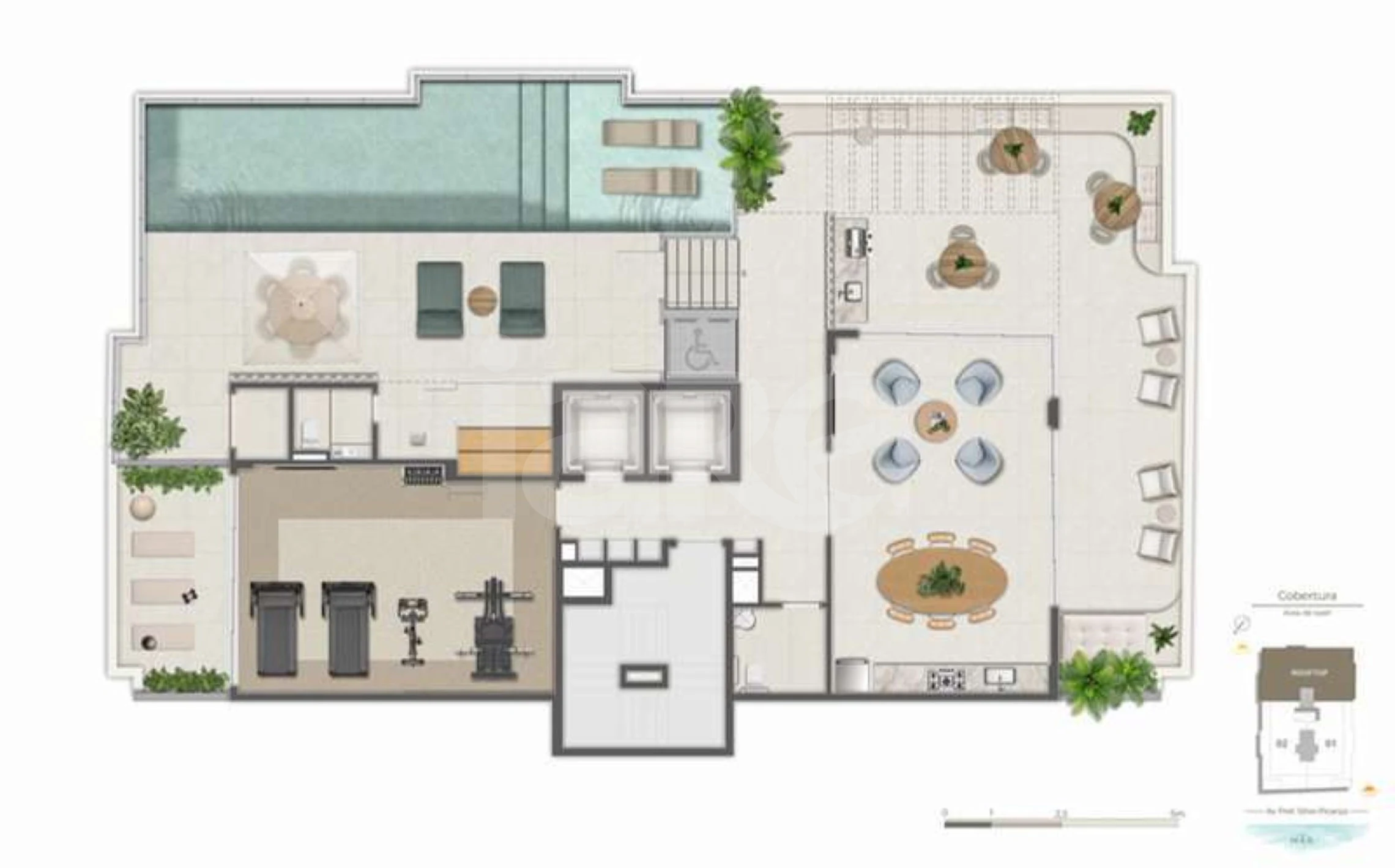 Planta — Pavimento rooftop