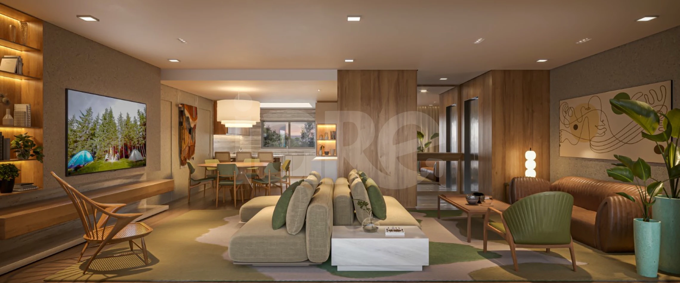 Piemonte Alberi - Apartamento com 157,53 m², em Cabral — foto 3