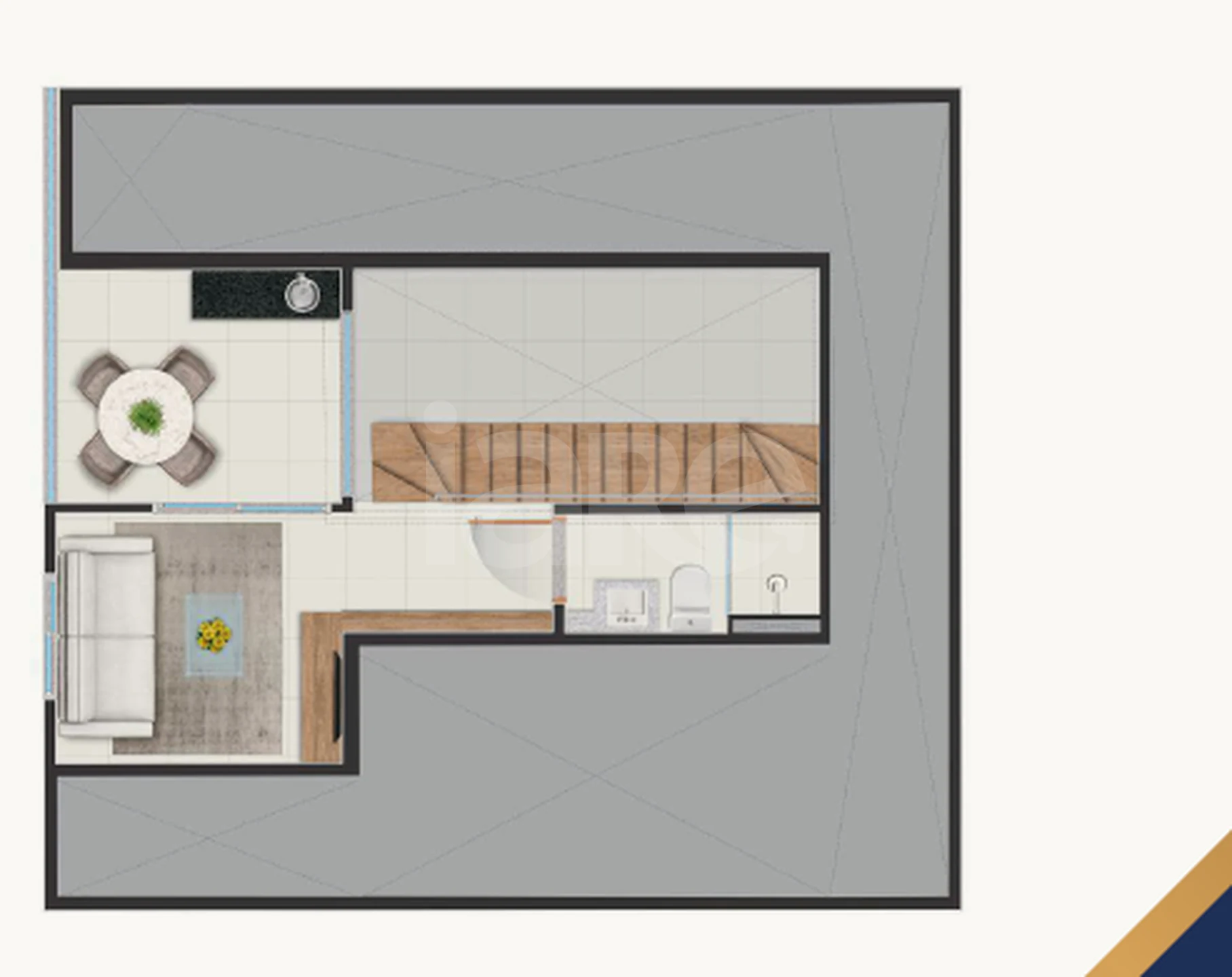 Planta — Garden 103,52 m²
