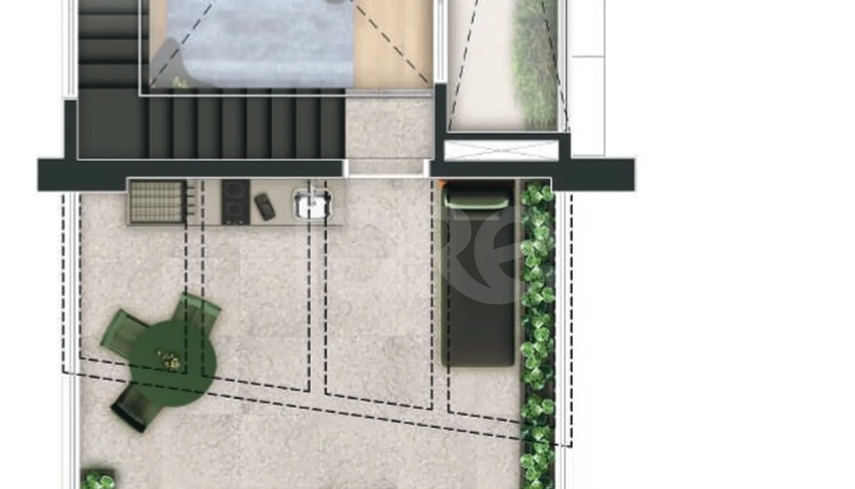 Planta — Cobertura Duplex 112,92 m²