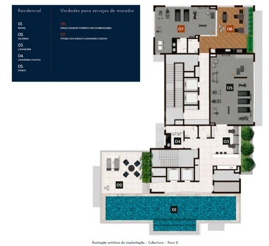 Planta — Implantação cobertura