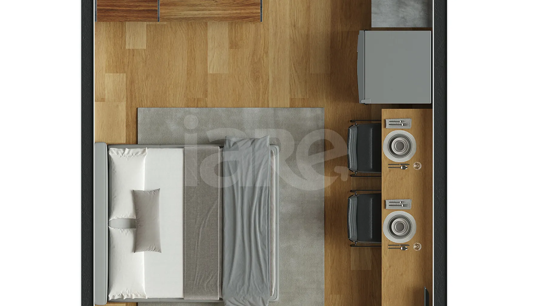 Planta — Apartamento 24 m²