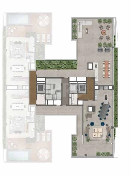 Planta — Pavimento terraço