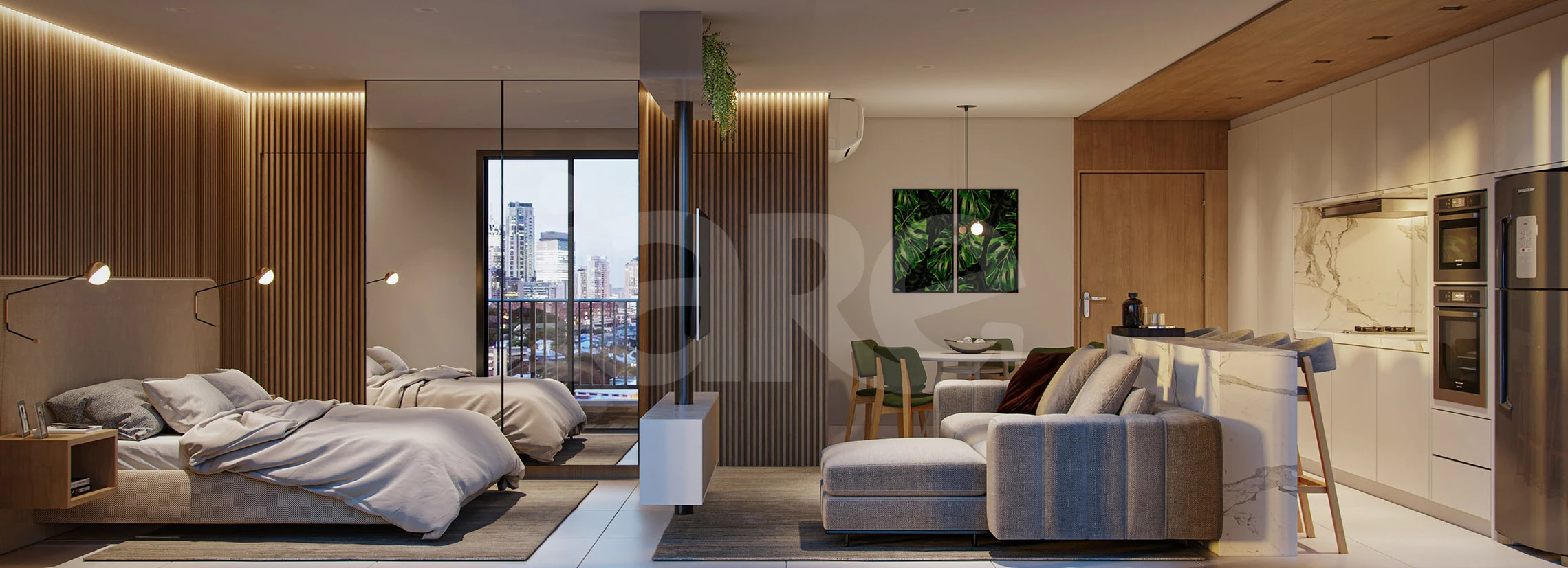 Azure Compact Life - Apartamento com 81,67 m², em Setor Marista — foto 3