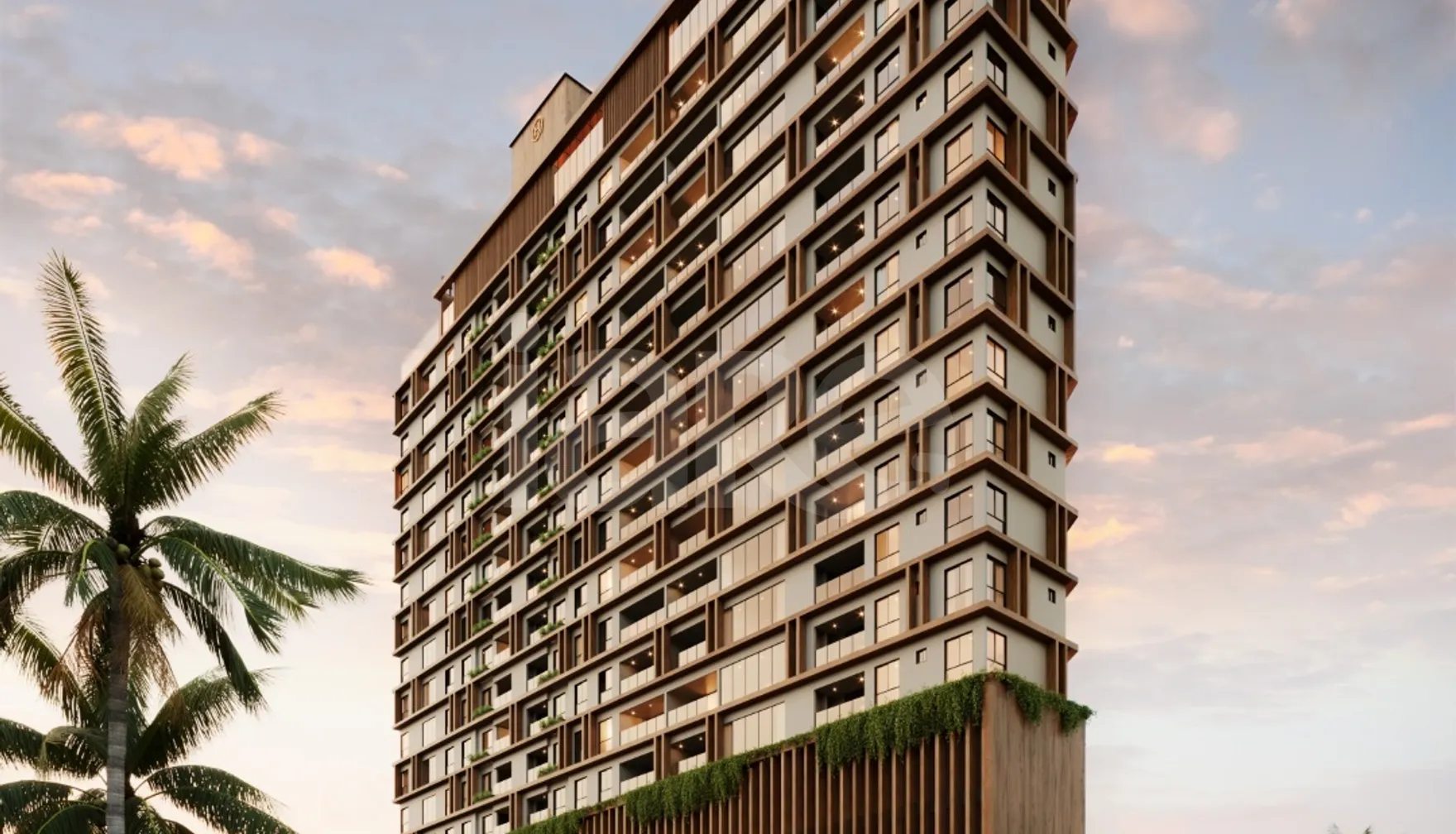 Atlantia Ocean View Home Boutique - Apartamento com 59,49 m², em Perequê — foto 2