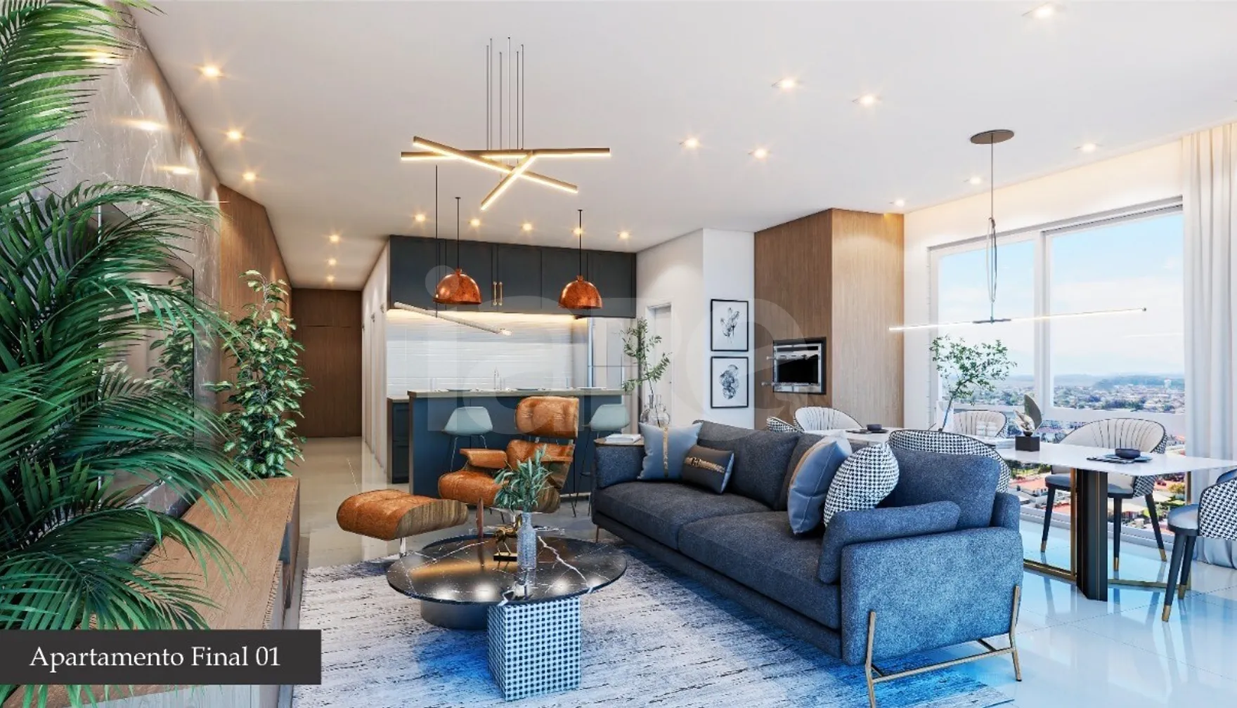 Único - Apartamento com 64,69 m², em Zona Nova — foto 2