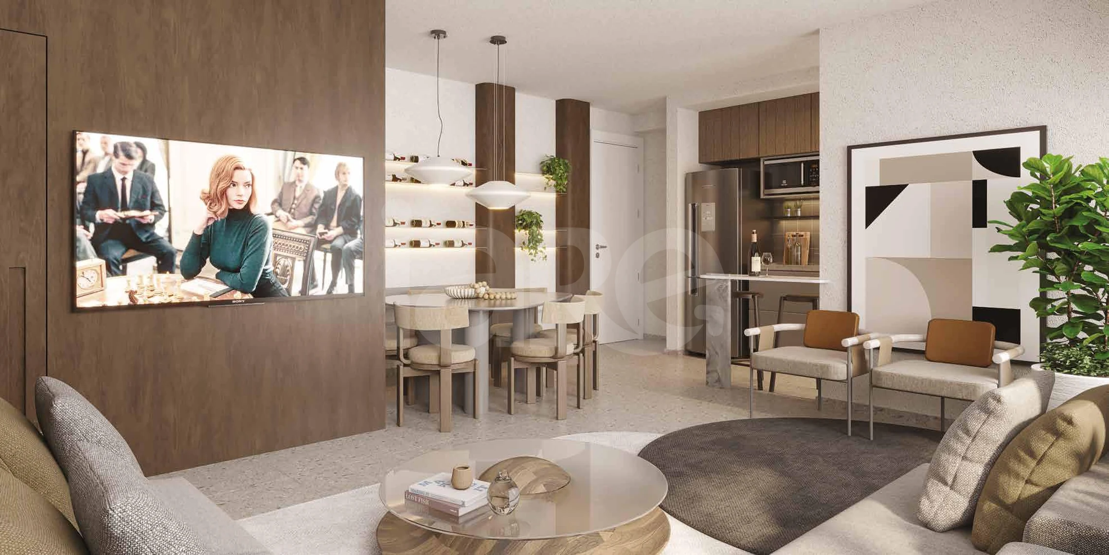 Azzure Resort Life - Apartamento com 63,4 m², em Umuarama — foto 4