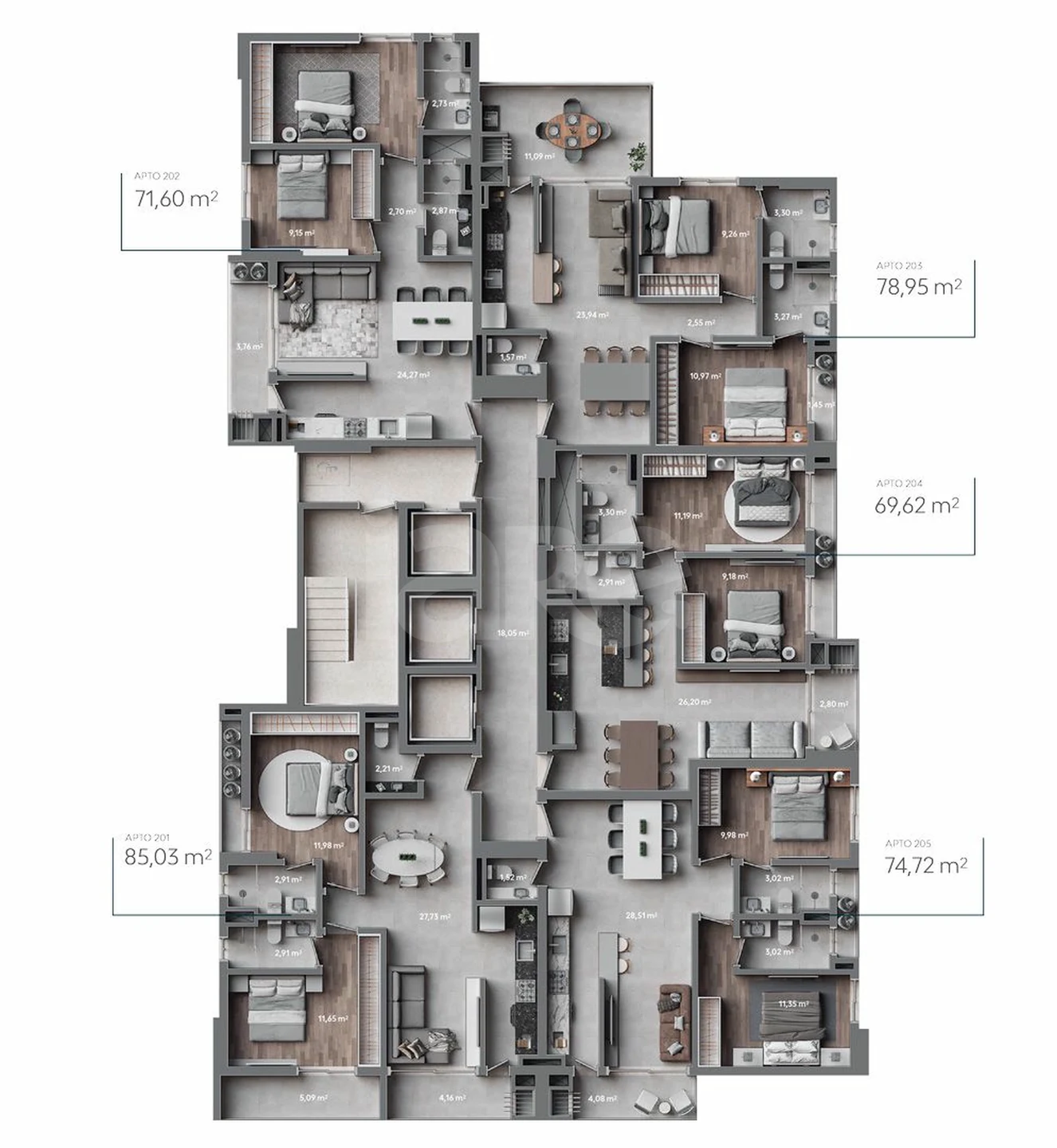 Planta — Pavimento 2
