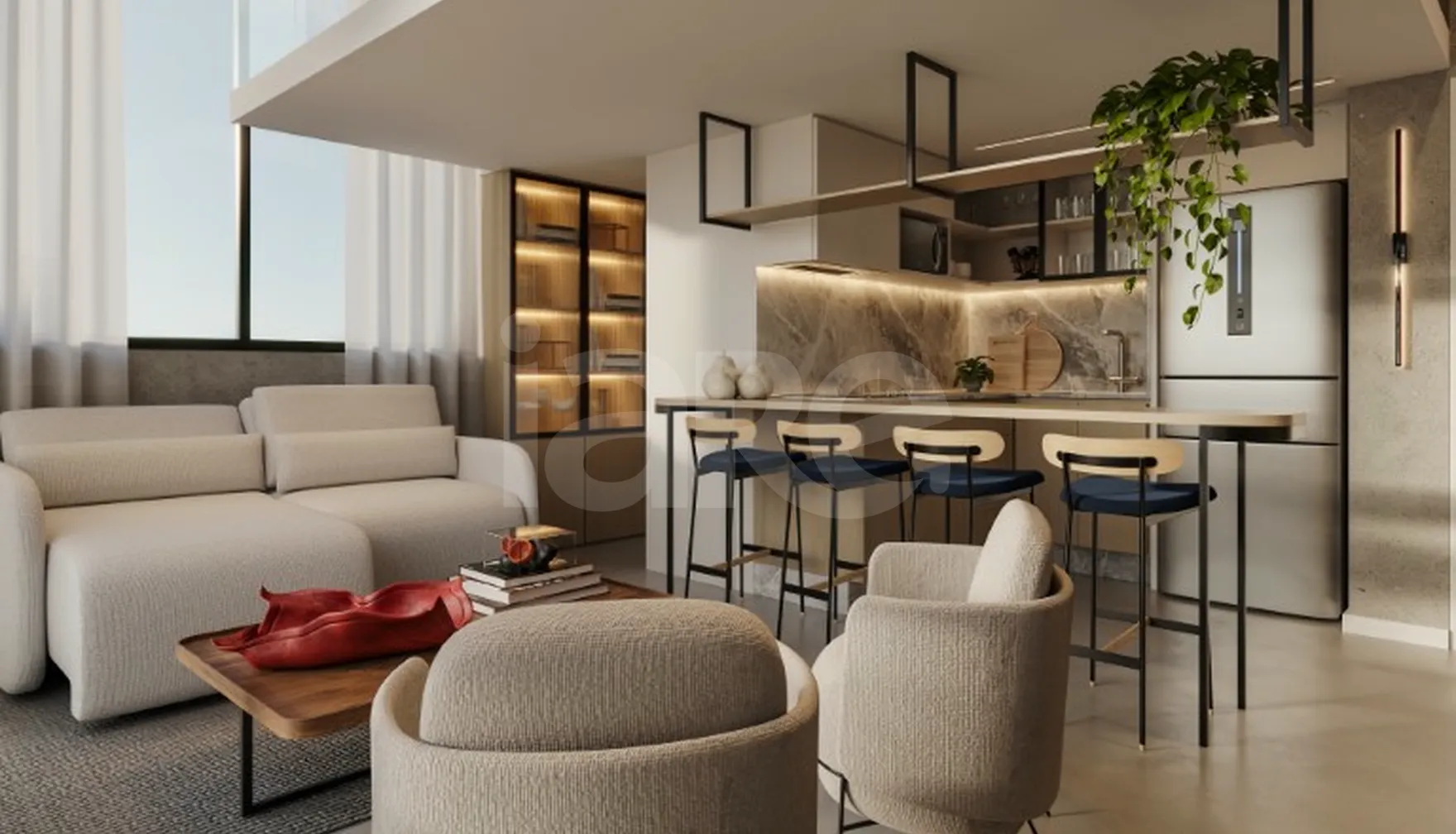 Platea 19 - Studio com 24,38 m², em Centro — foto 4