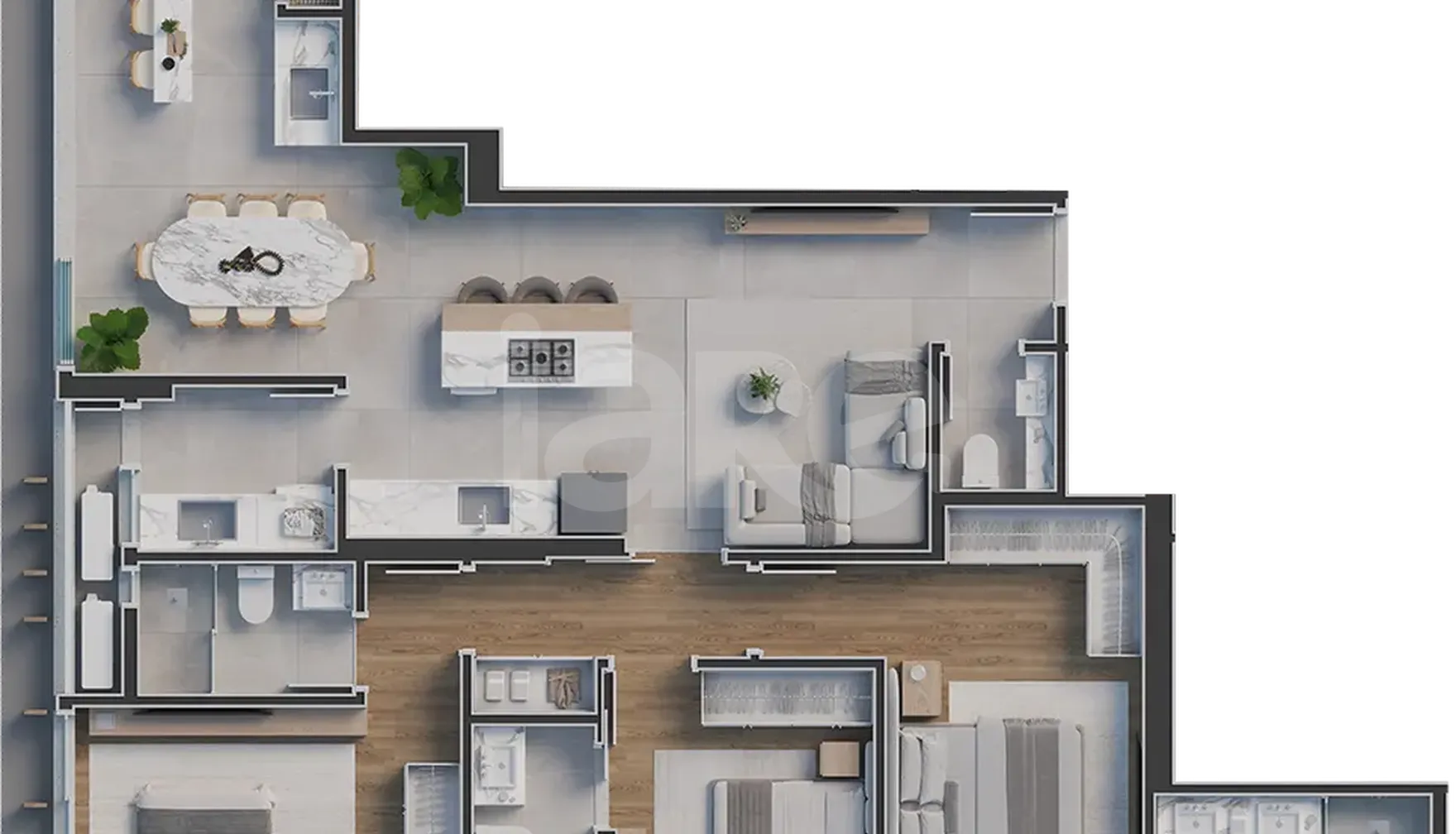 Planta — Apartamento 116 m²