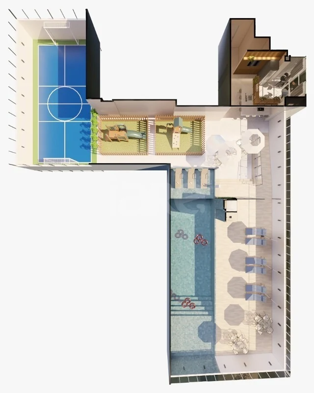 Planta — Pavimento lazer