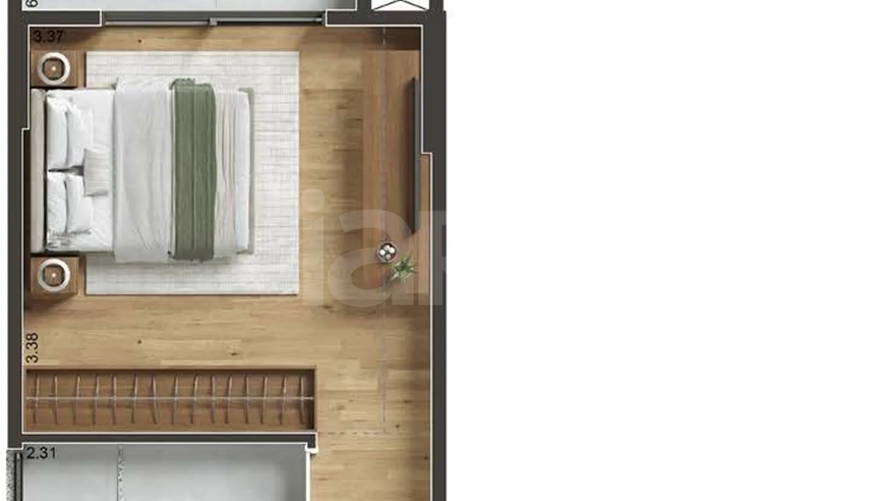 Planta — Garden 77,45 m²