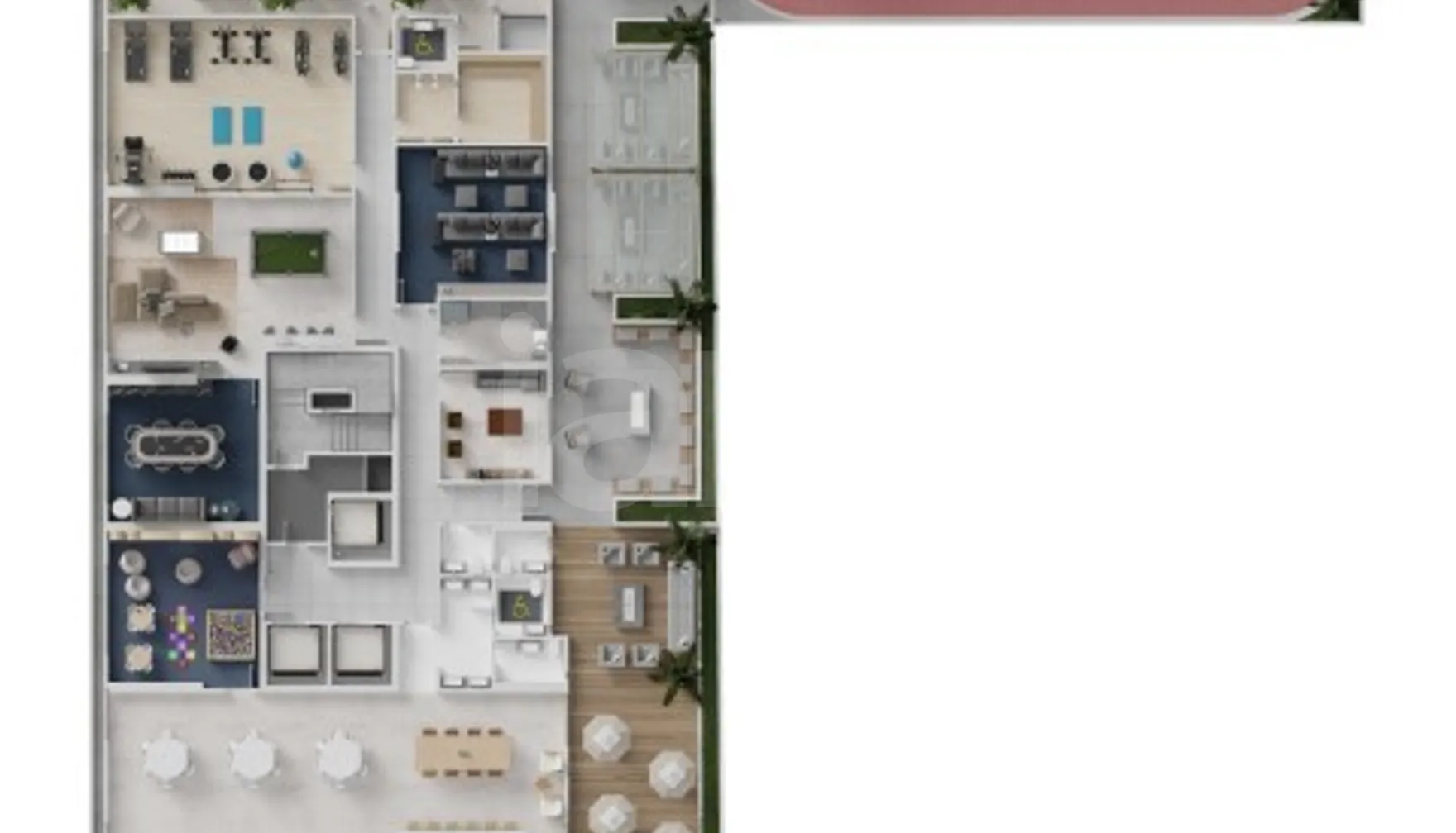 Planta — Pavimento lazer