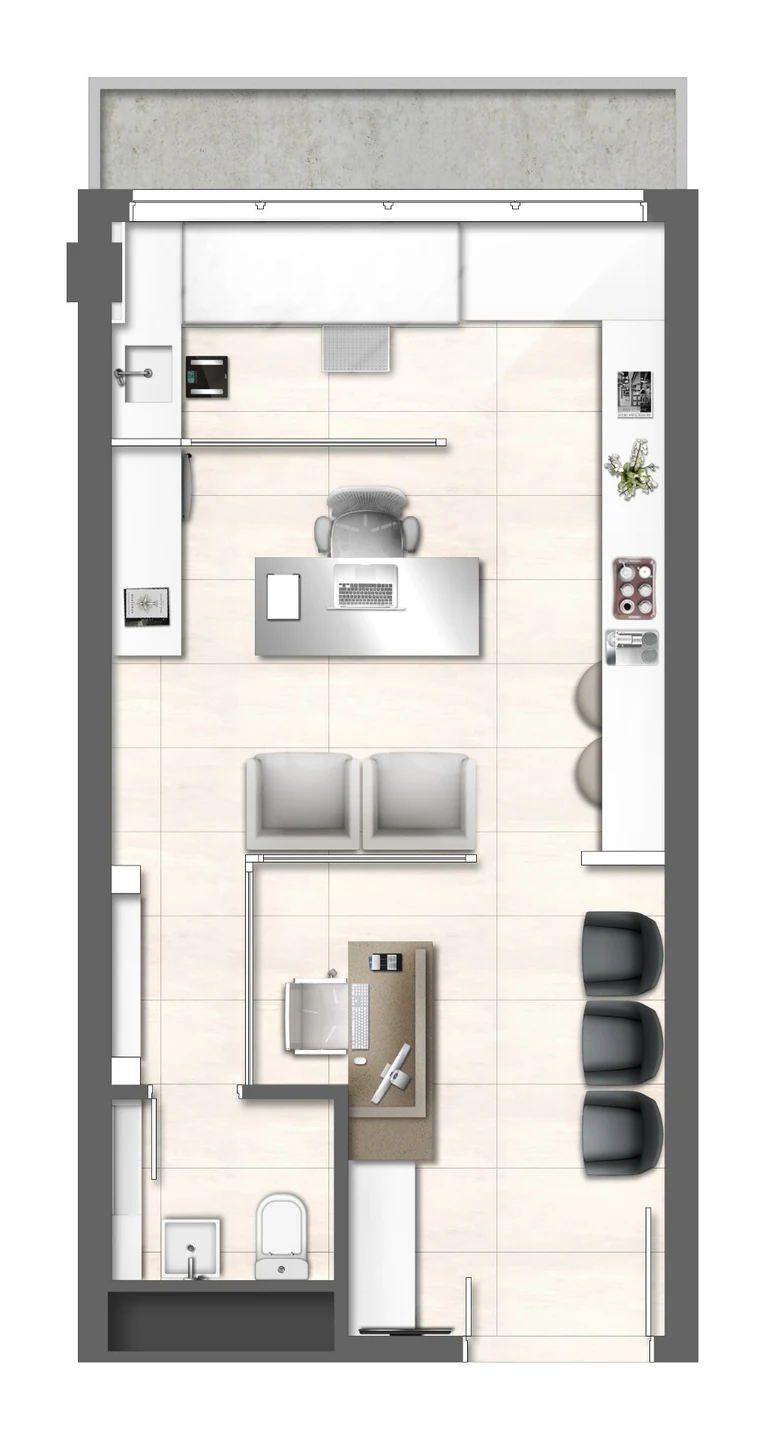 Planta — Sala 33,42 m²