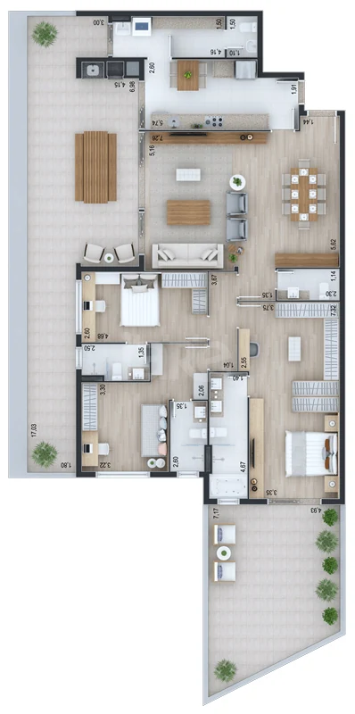 Planta — Garden 230,52 m²