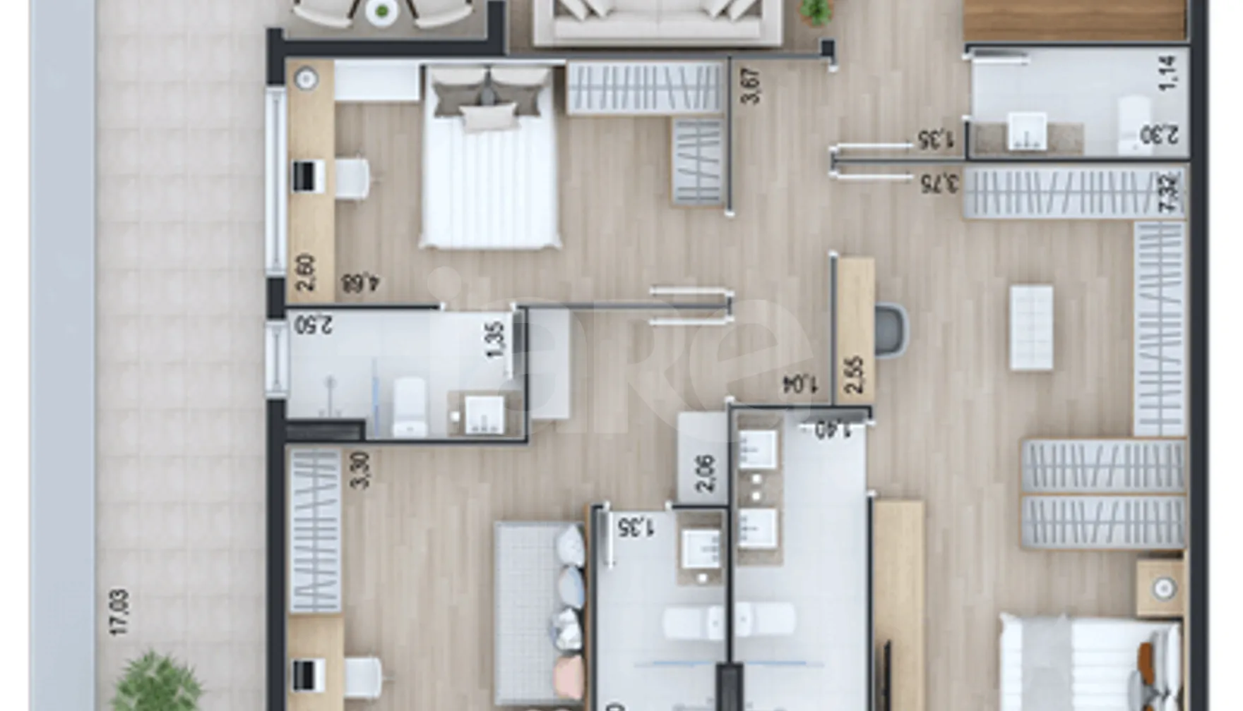 Planta — Garden 230,52 m²
