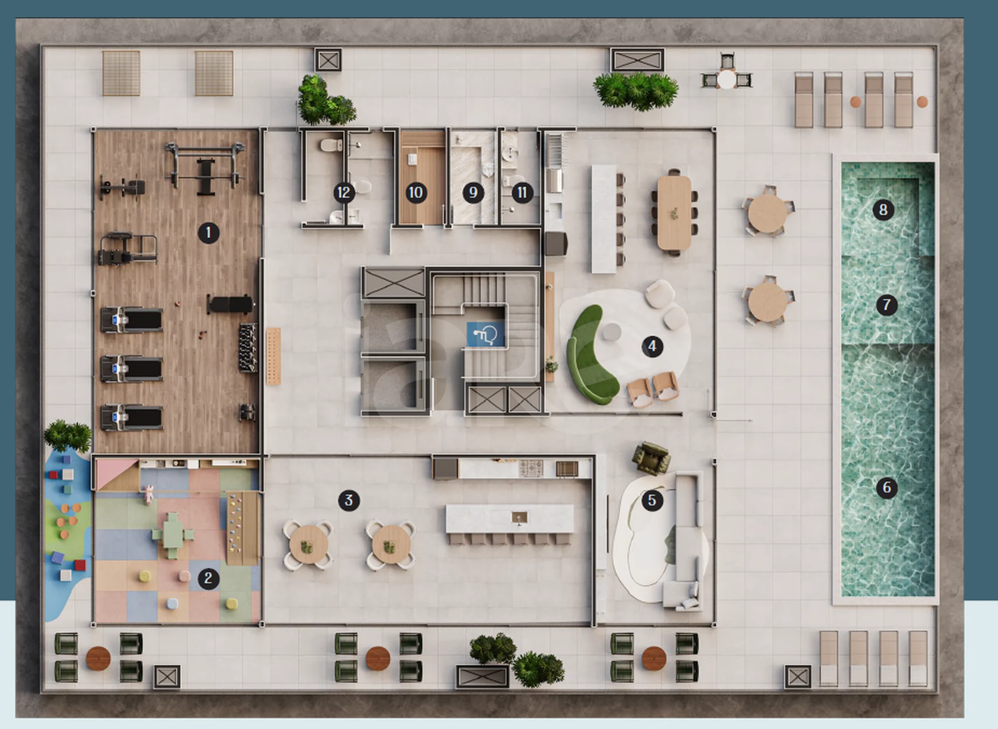 Planta — Pavimento rooftop