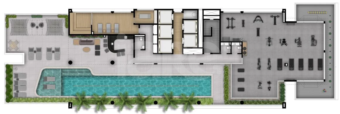 Planta — Pavimento lazer