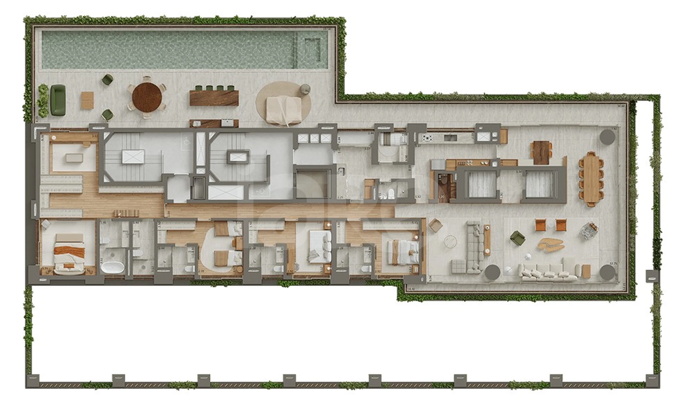 Planta — Garden 535,73 m²