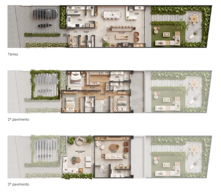 Planta — Casa em Condomínio 416,46 m²