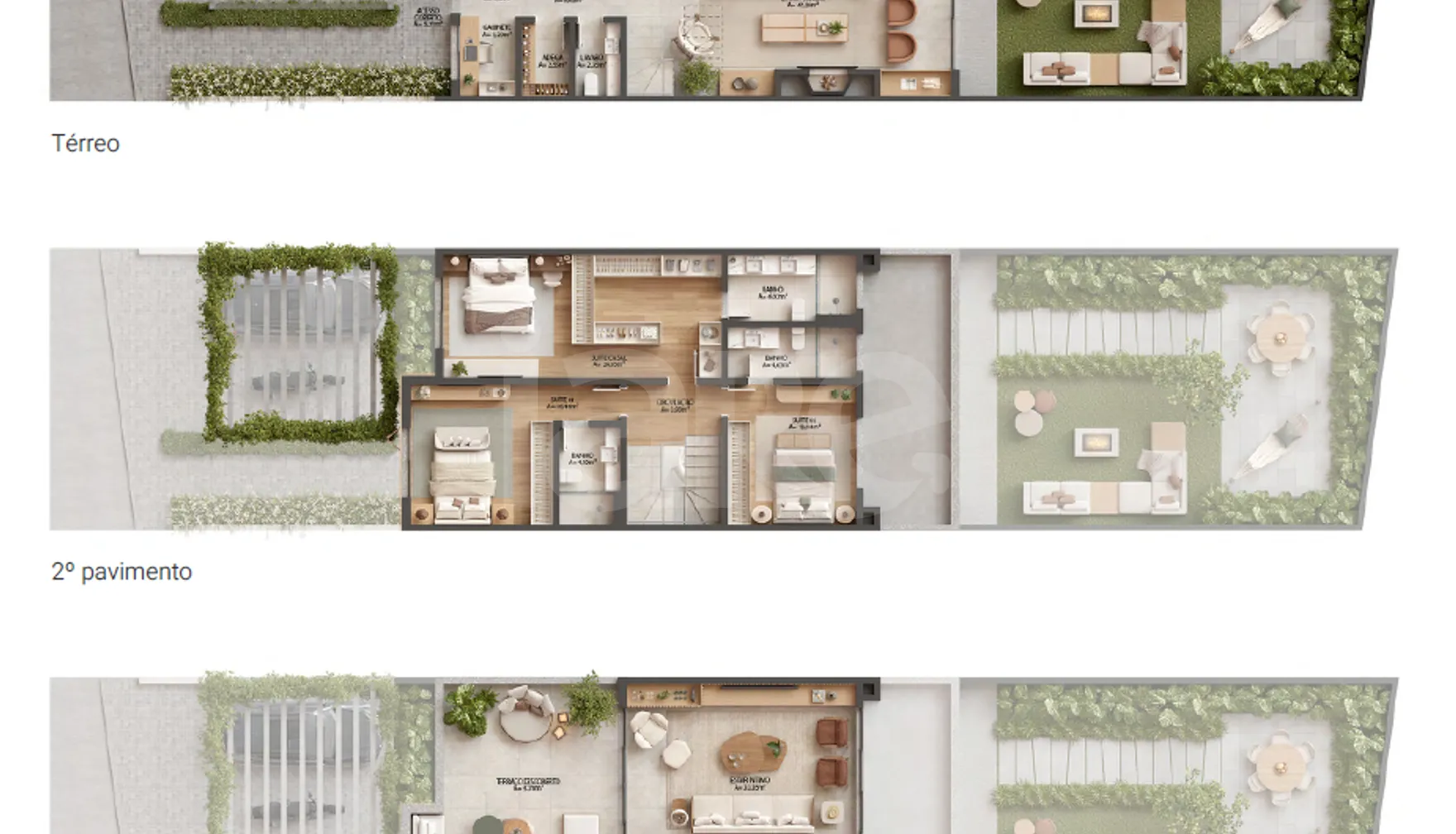 Planta — Casa em Condomínio 416,46 m²