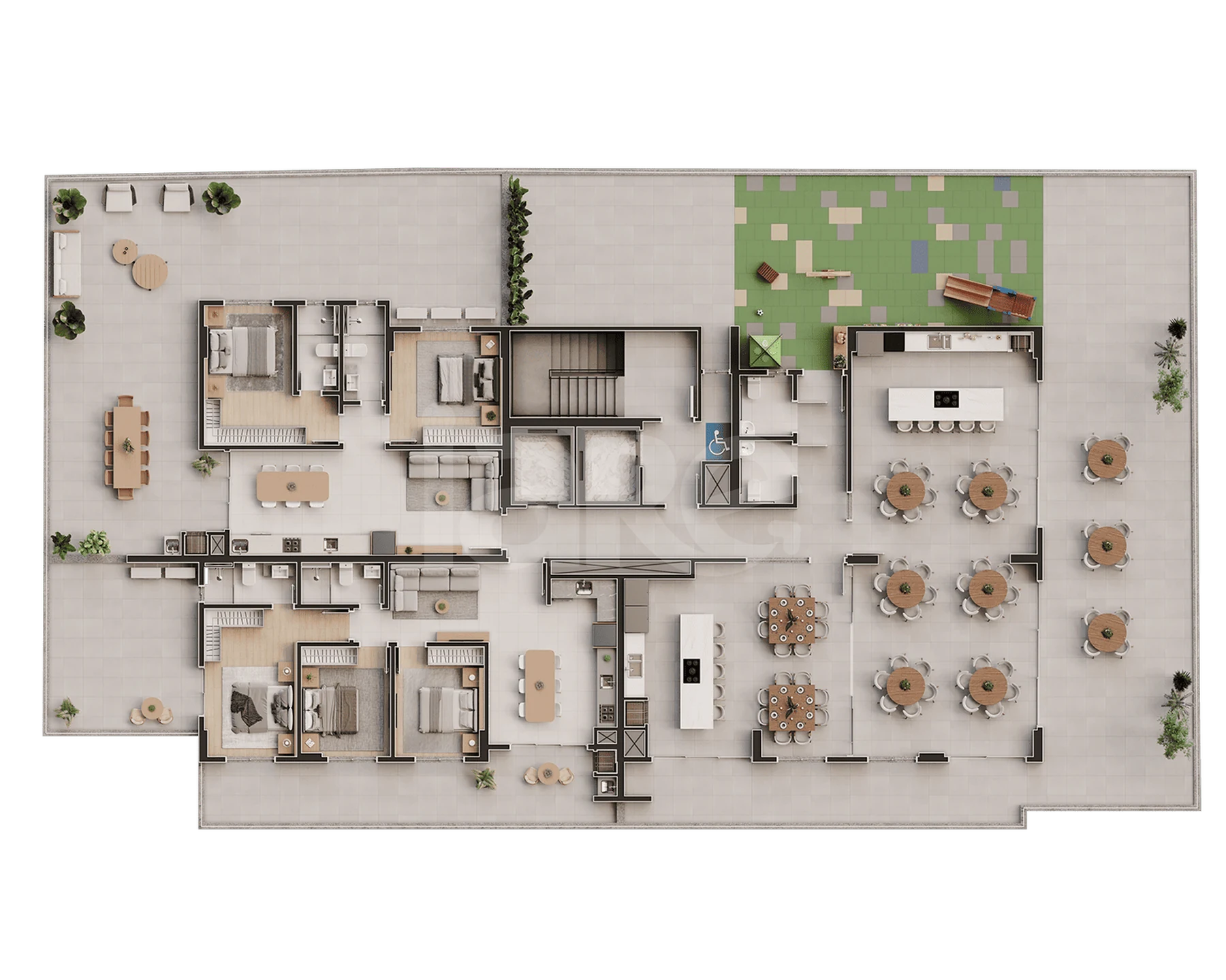 Planta — Pavimento lazer