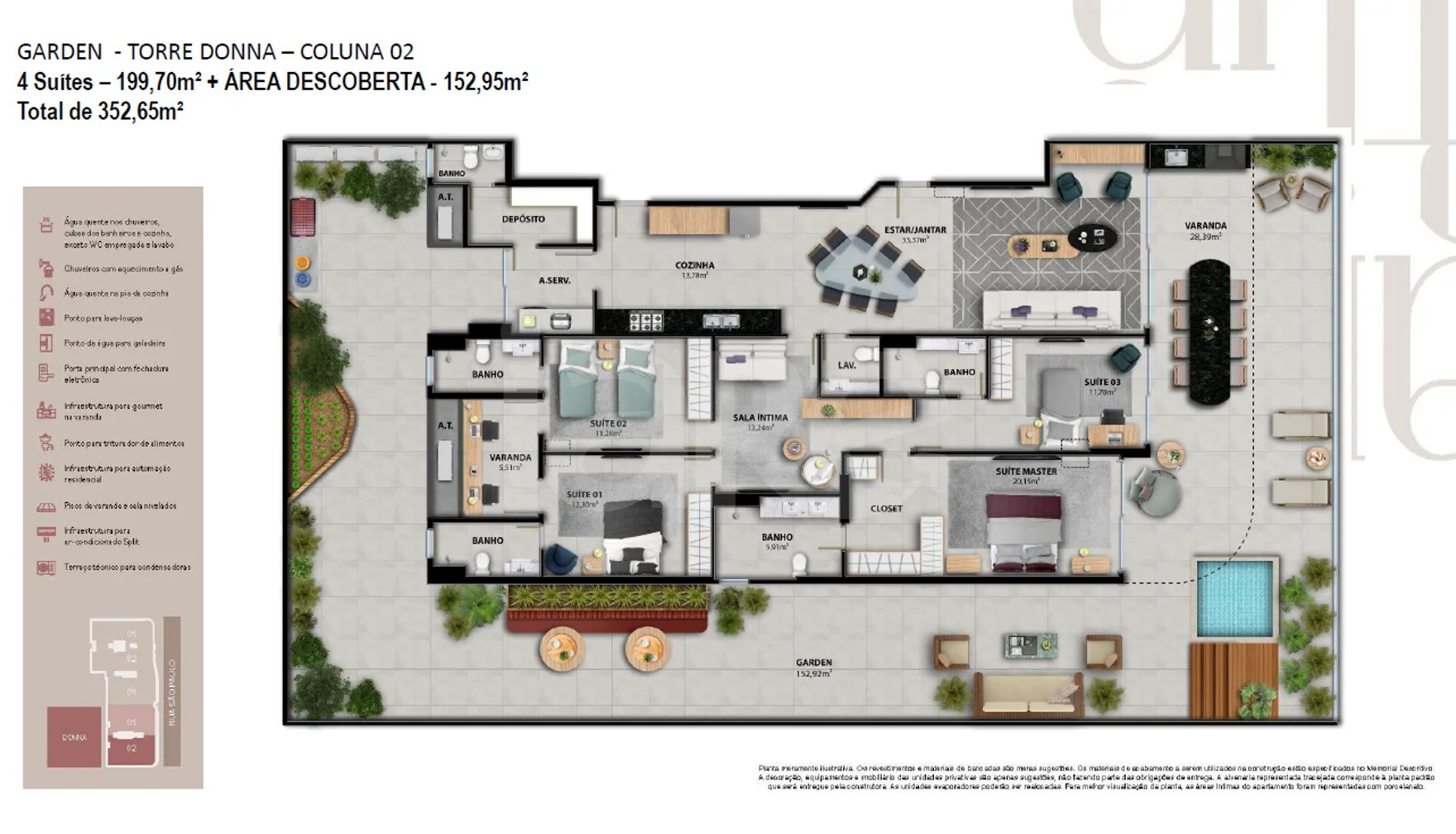 Planta — Garden 352,65 m²
