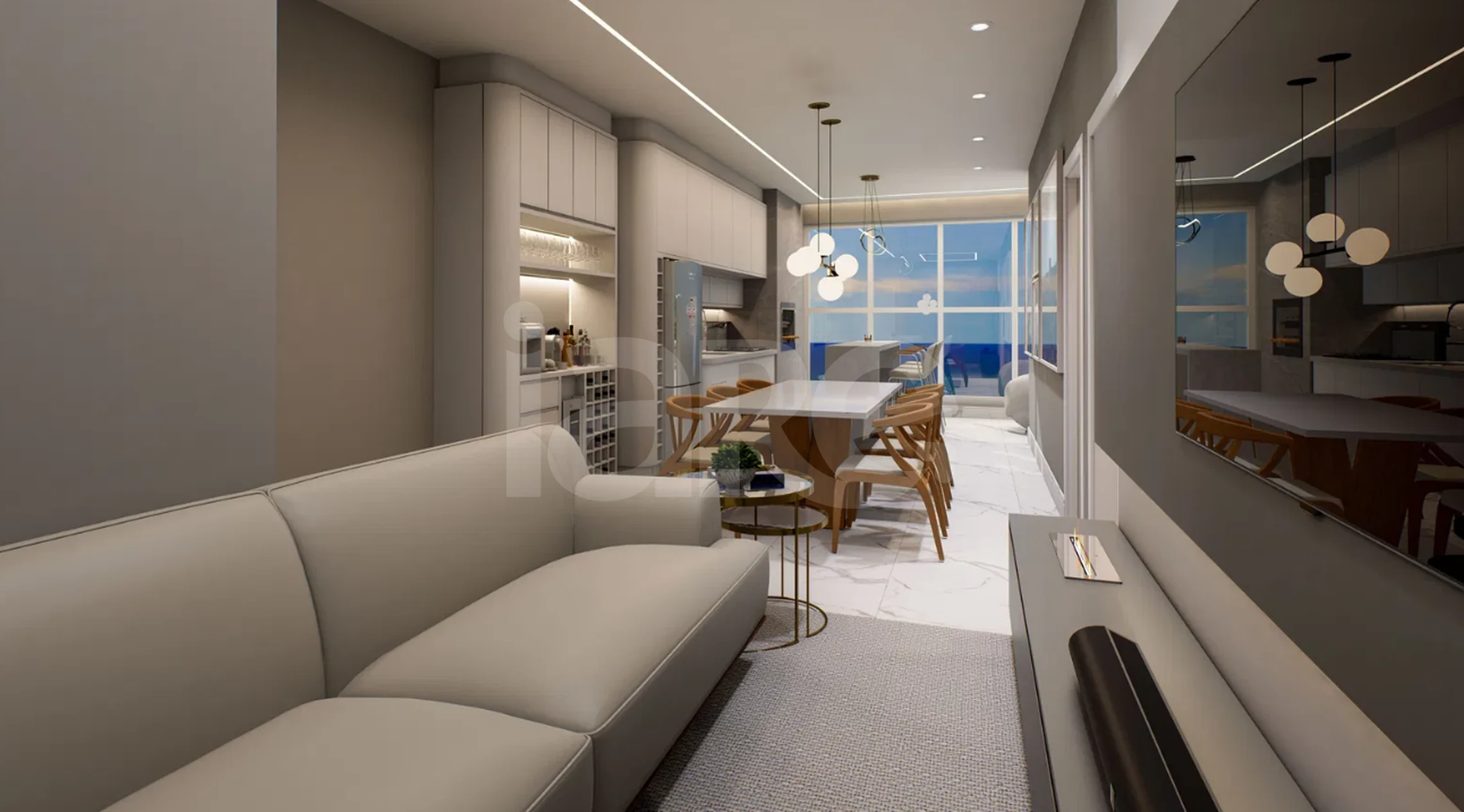 White Tower - Apartamento com 46,26 m², em Perequê — foto 2
