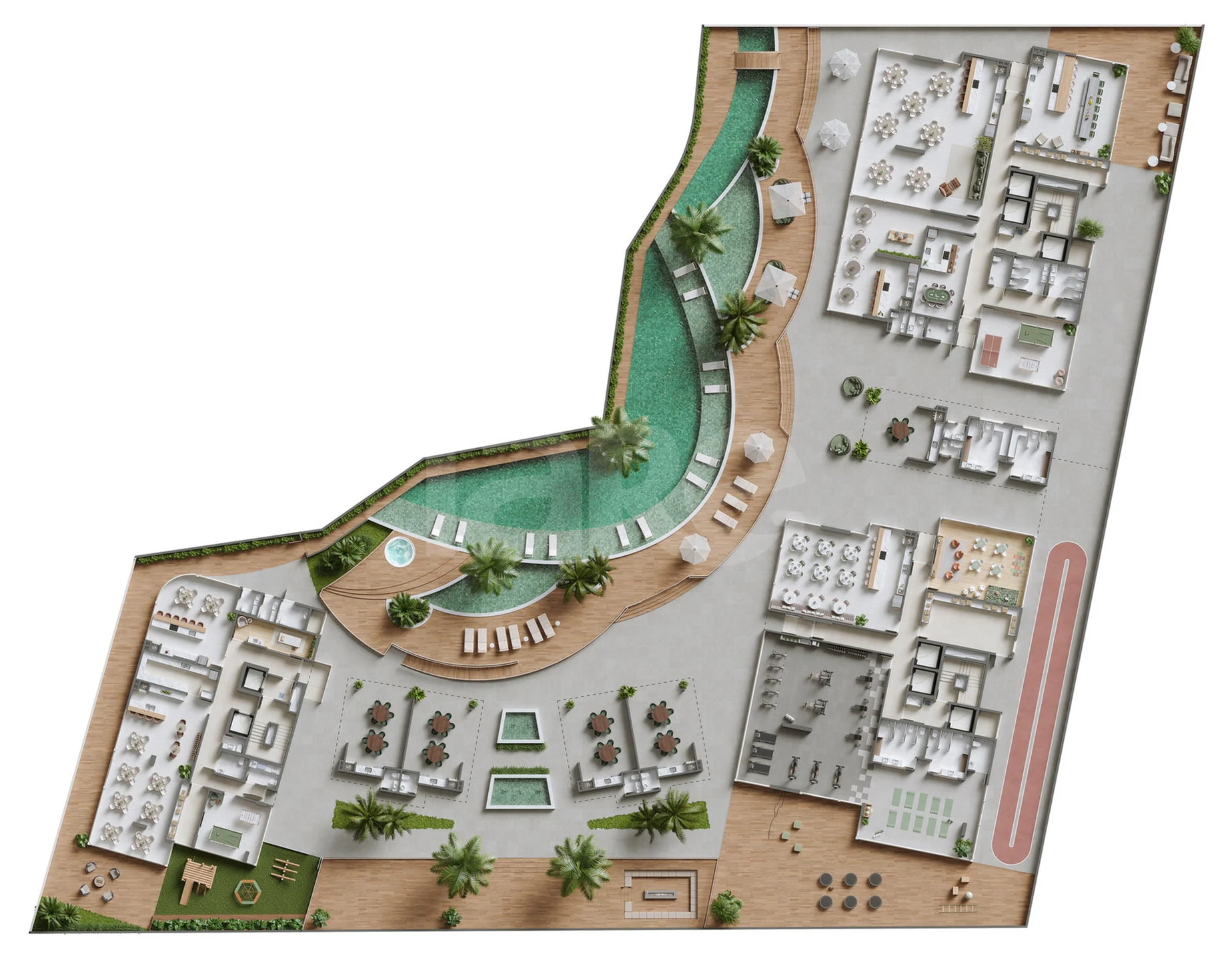 Planta — Pavimento lazer