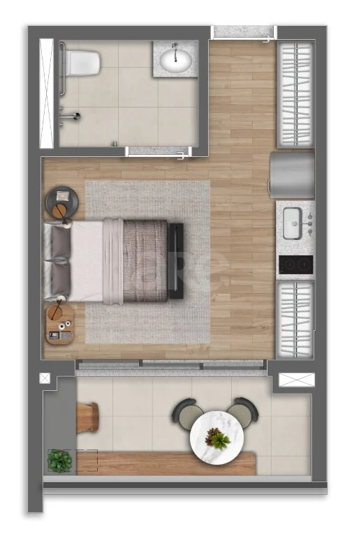 Planta — Garden 30,47 m²