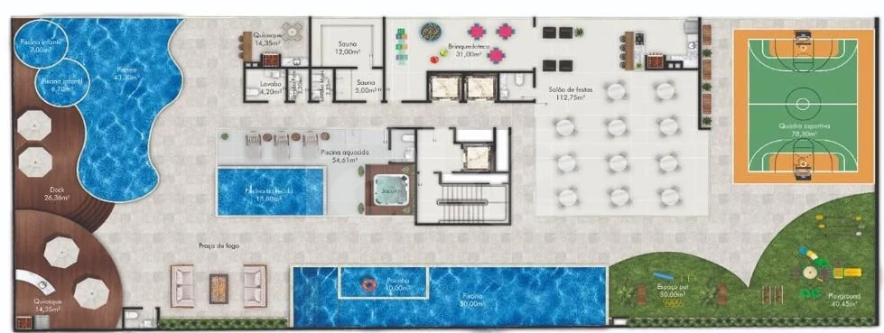 Planta — Pavimento lazer 01