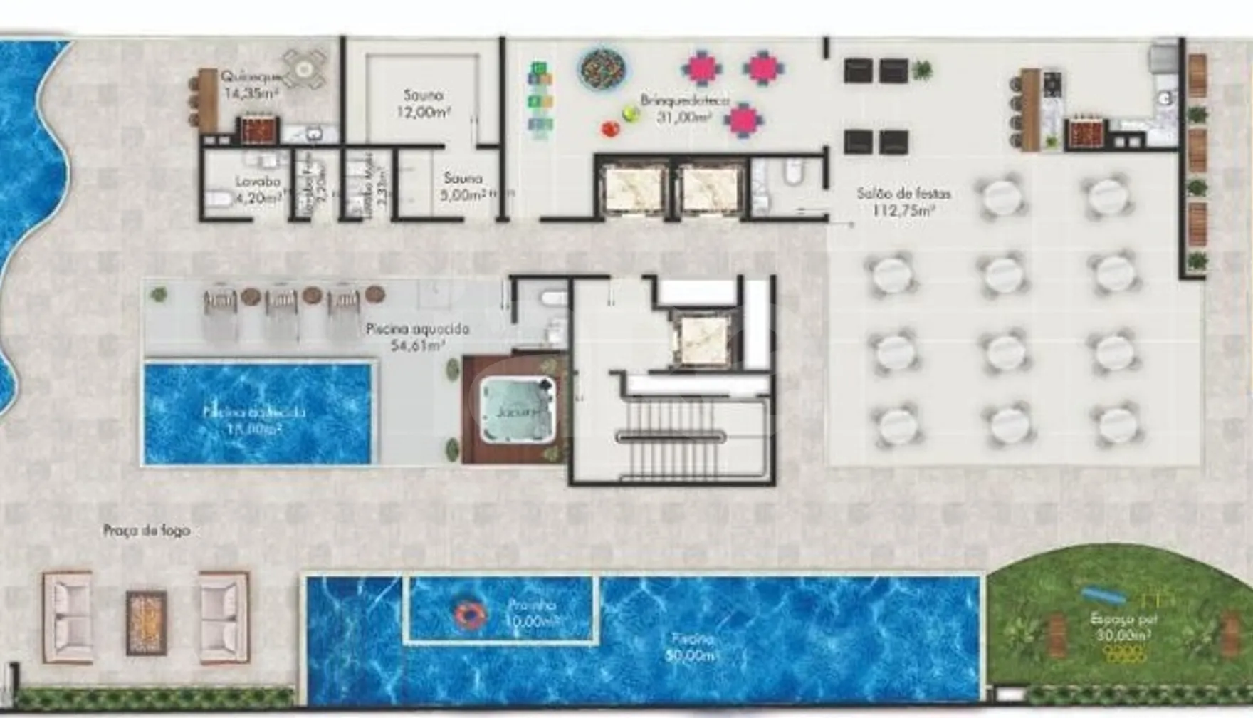 Planta — Pavimento lazer 01