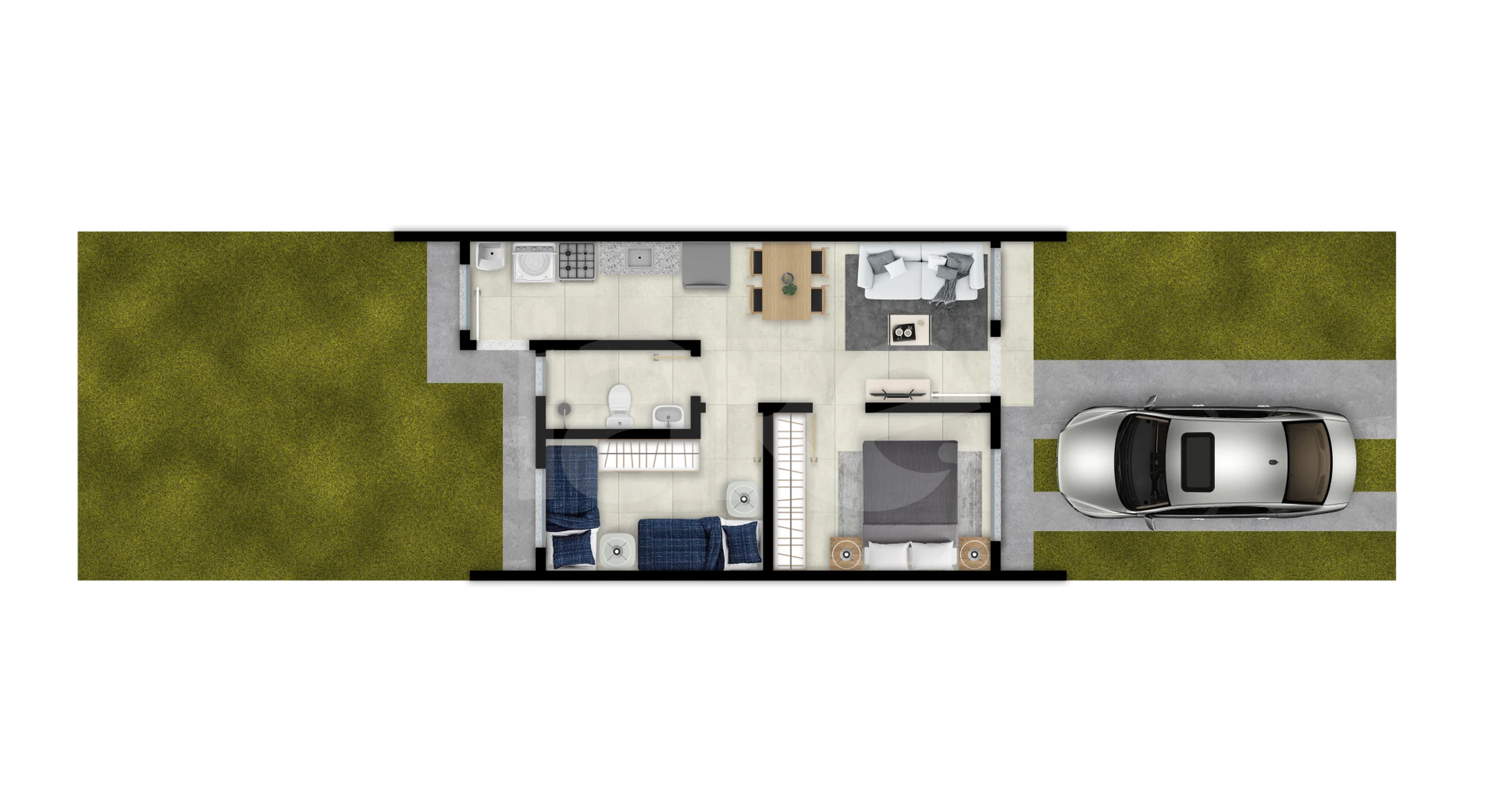 Planta — Casa em Condomínio 40,76 m²