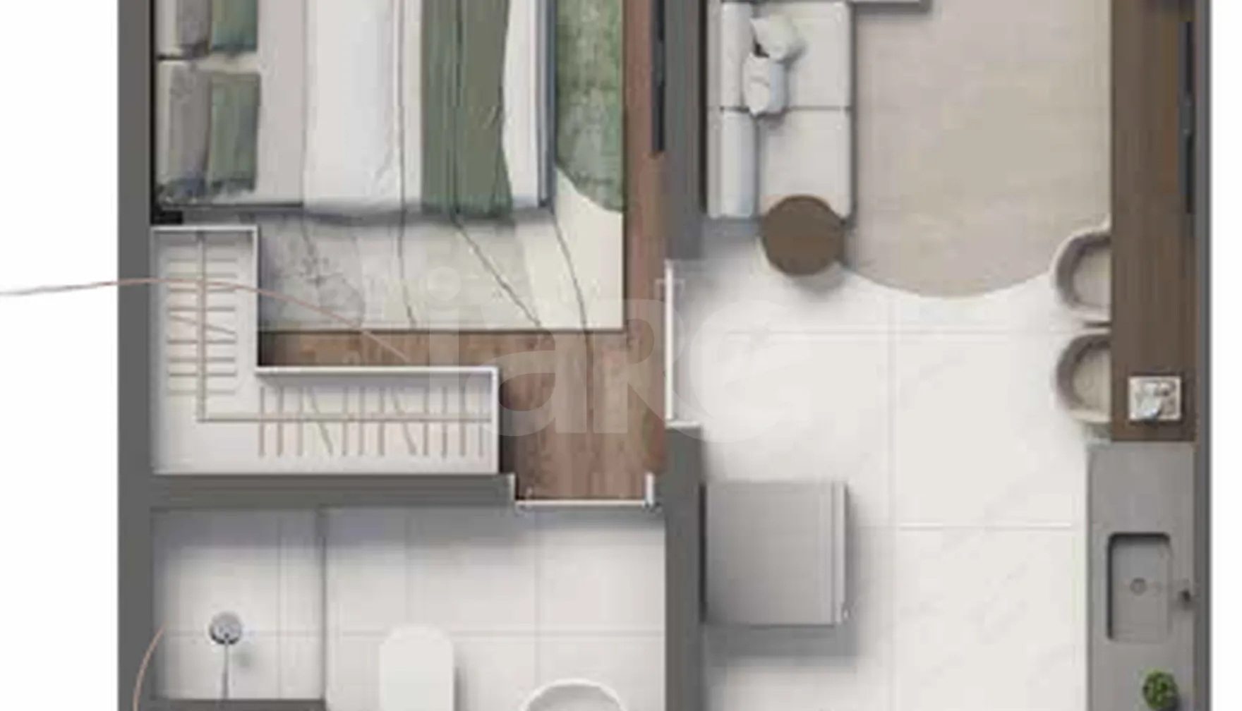 Planta — Apartamento 24,65 m²