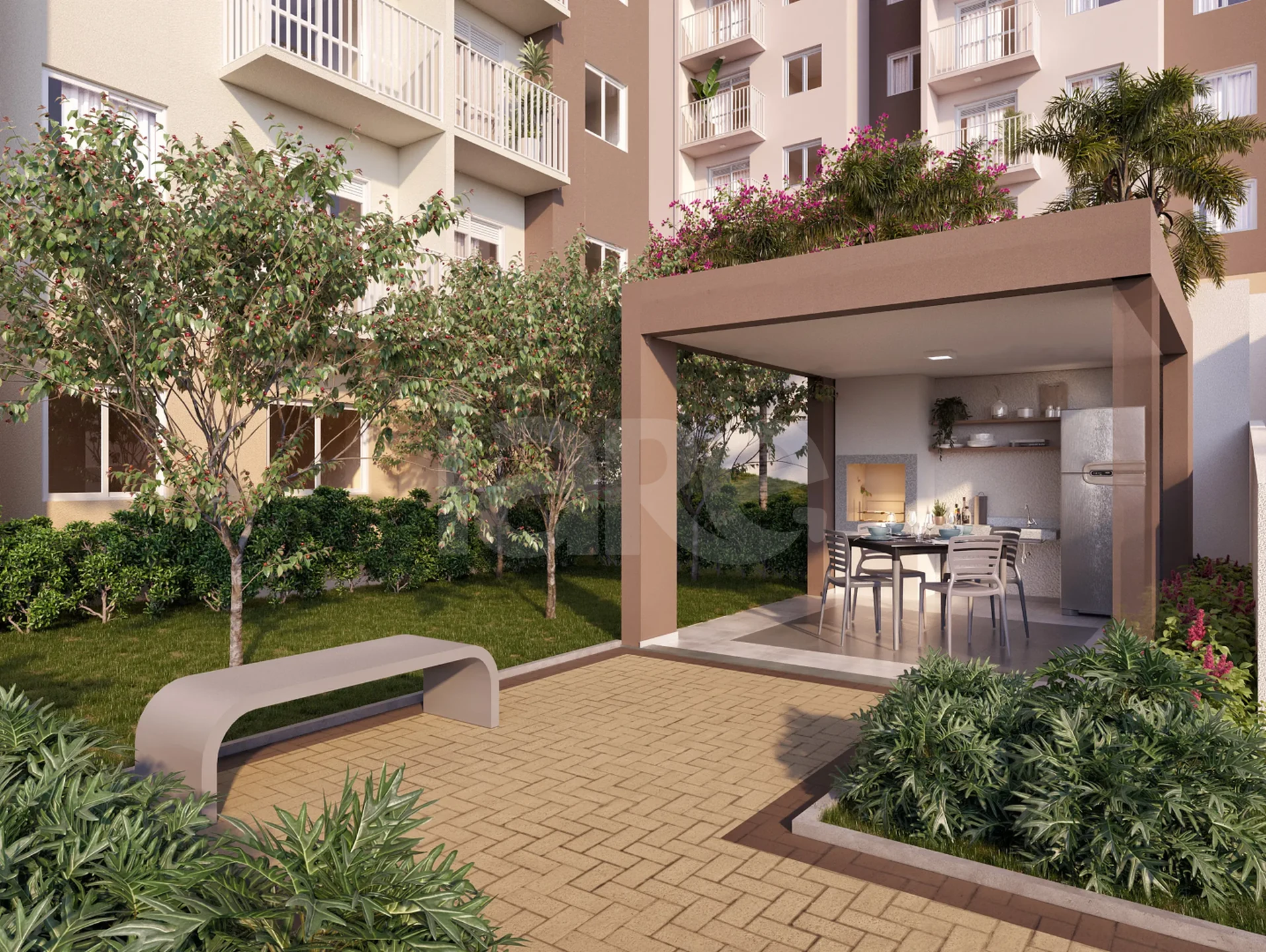 Plano&Raízes das Mercês Marques de Lages - Apartamento com 26,78 m², em Sacomã — foto 2