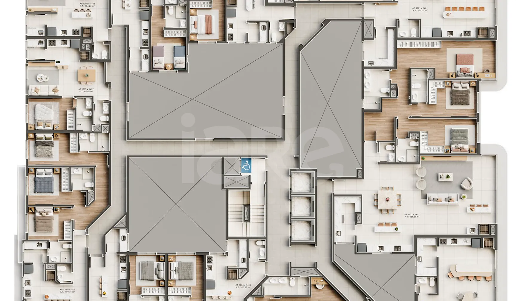 Planta — Pavimento 13 e 14