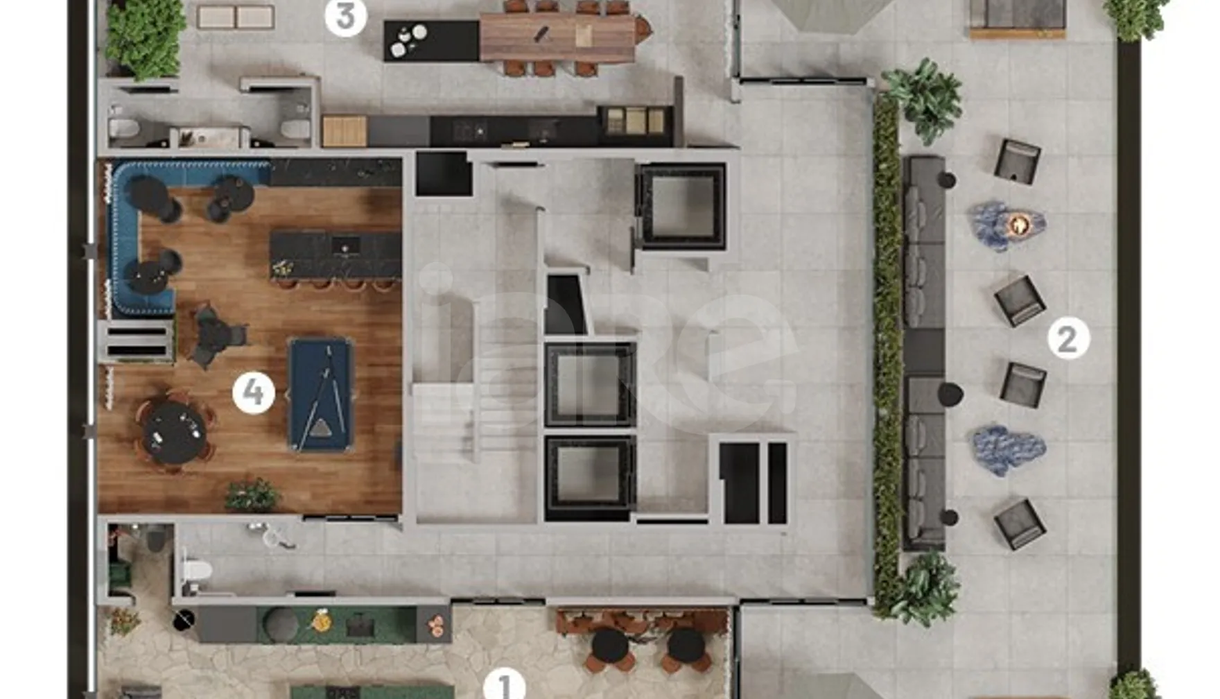 Planta — Pavimento rooftop