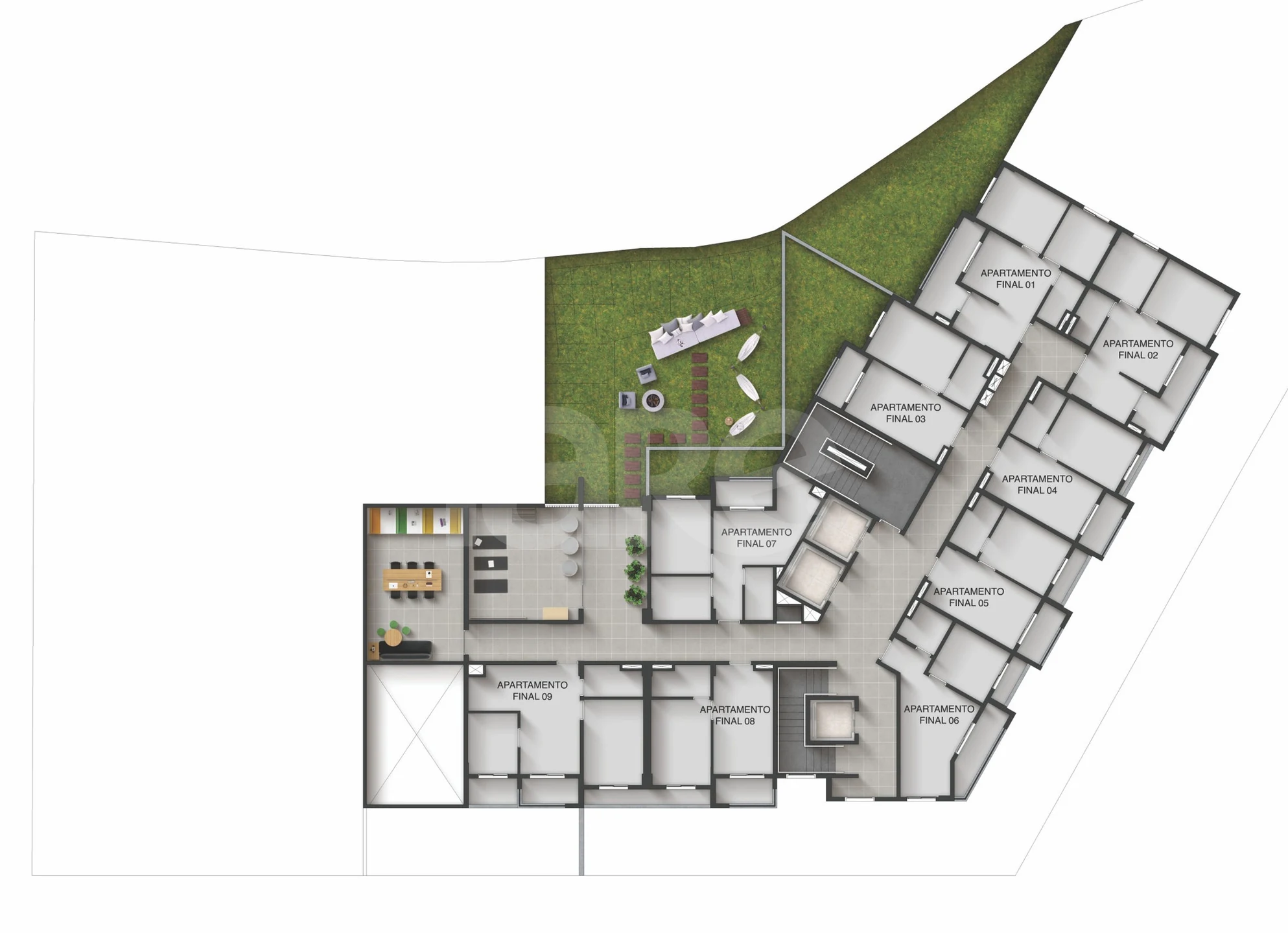 Planta — Pavimento subsolo 02 2