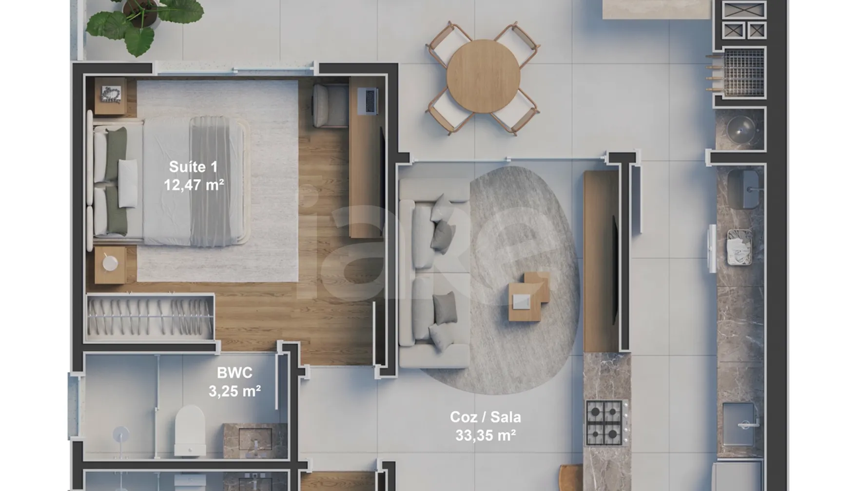 Planta — Garden 122,35 m²