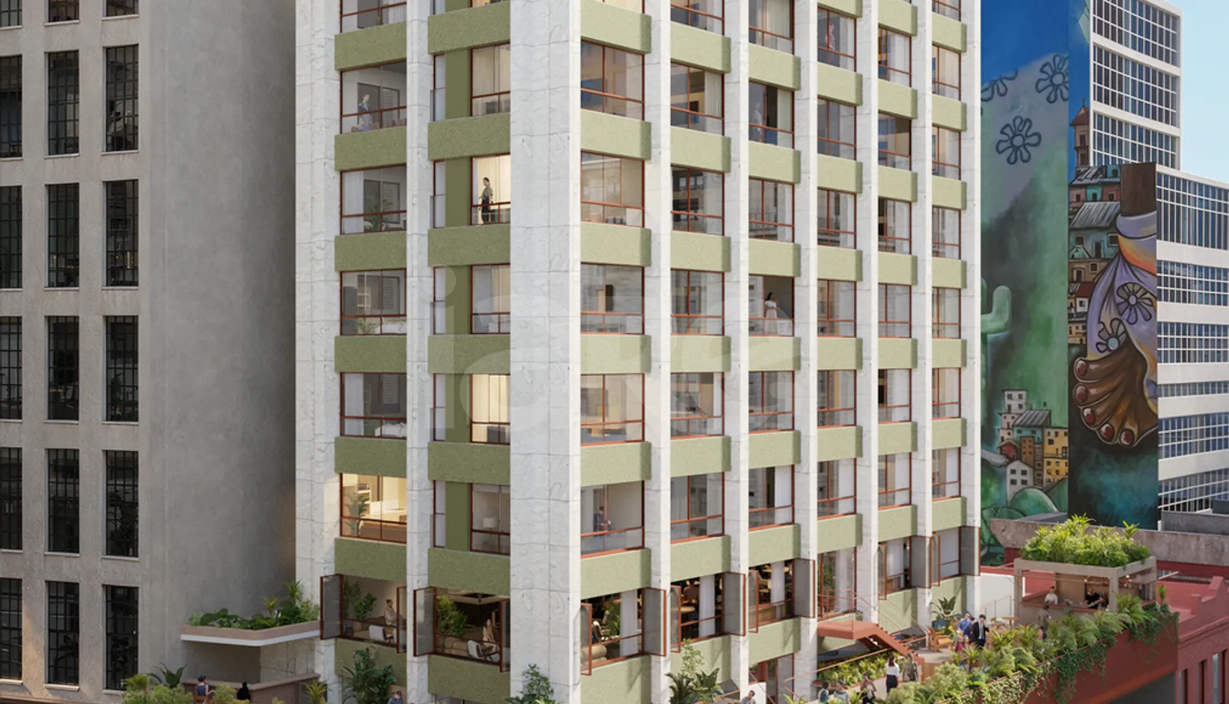 Tebas - Apartamento com 43,9 m², em Centro — foto 1