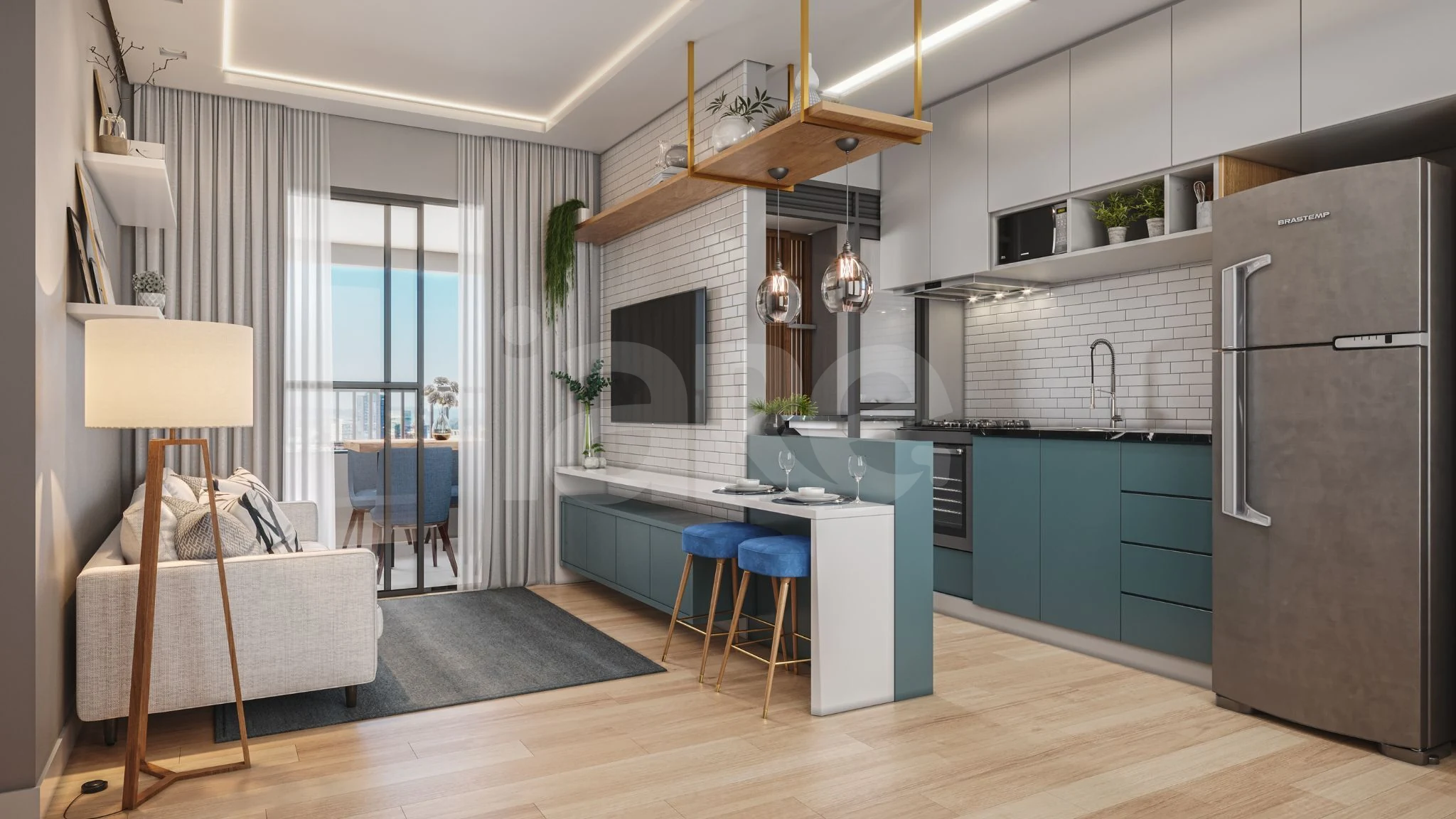 Buono Prime - Apartamento com 54,81 m², em Vila Gustavo — foto 2